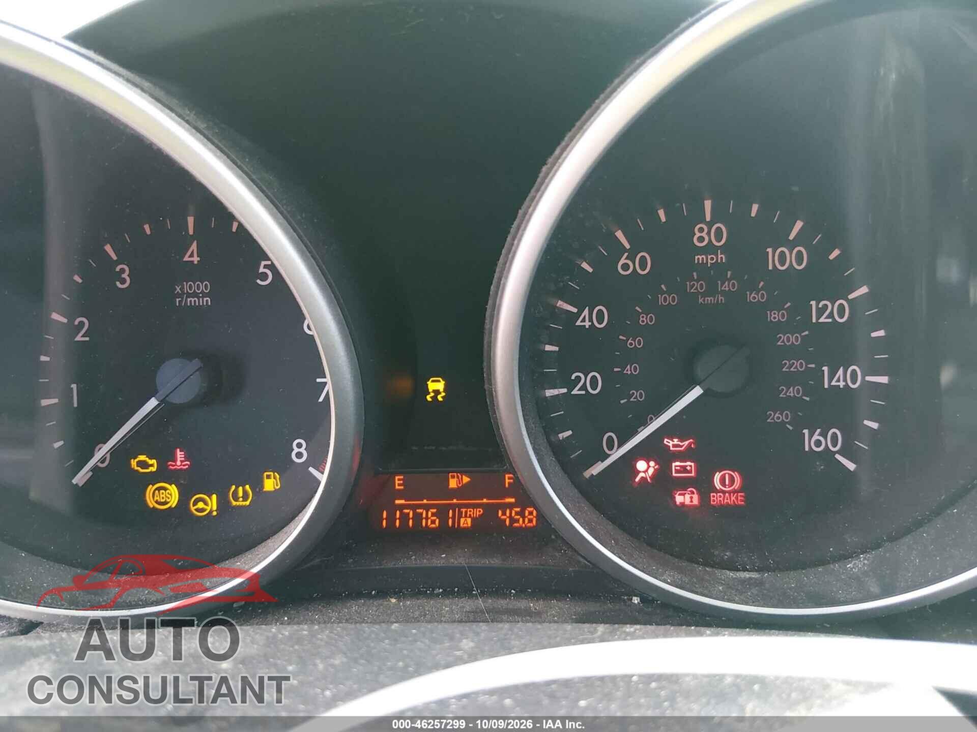 MAZDA MAZDA3 2010 - JM1BL1SG8A1177147