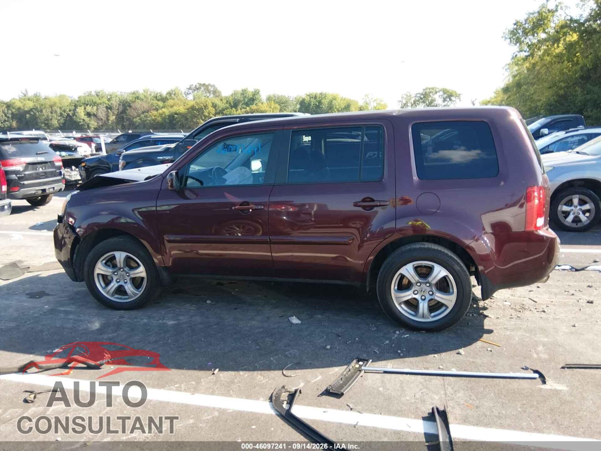 HONDA PILOT 2014 - 5FNYF4H74EB042612