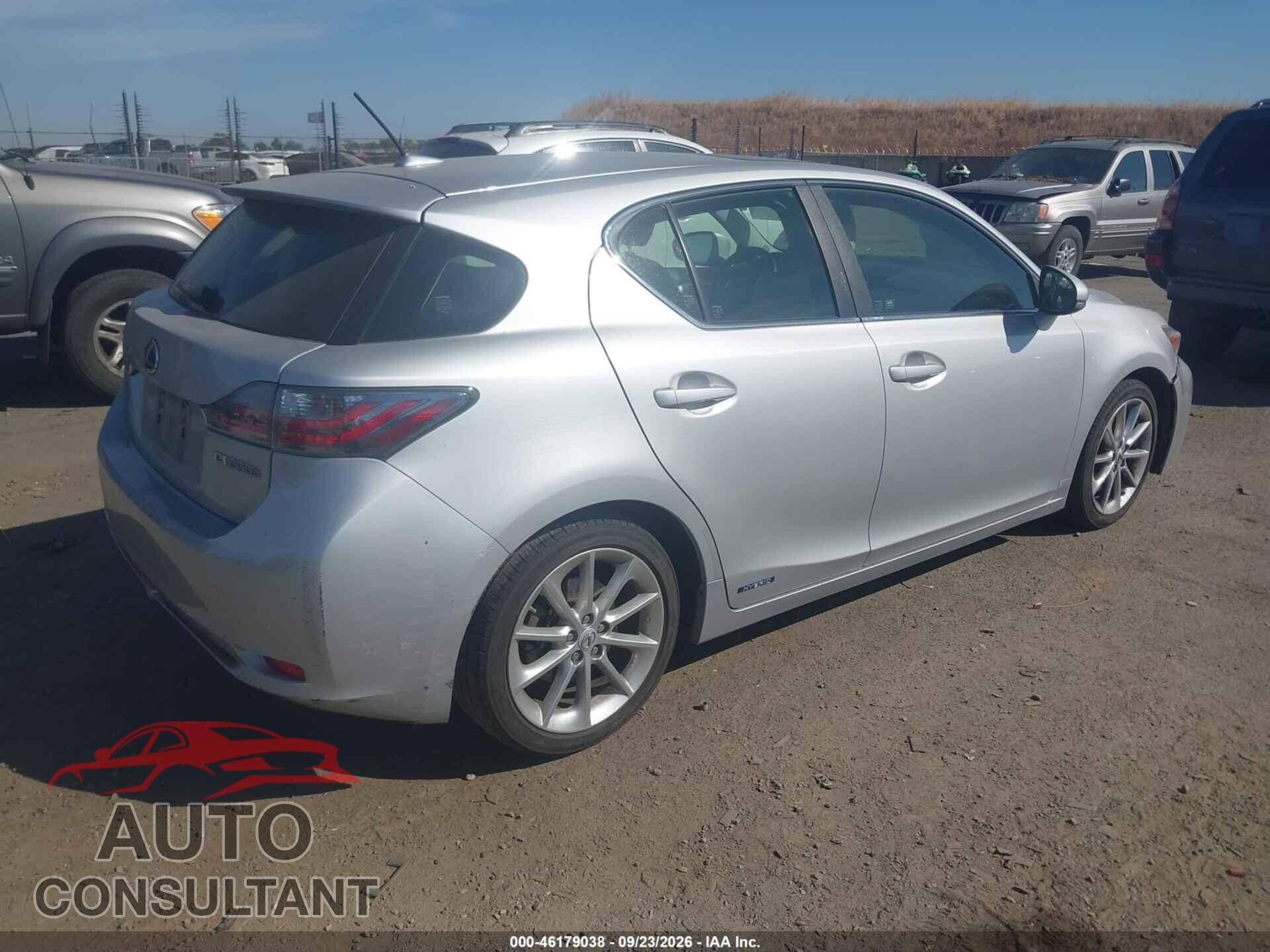 LEXUS CT 200H 2011 - JTHKD5BH2B2033665