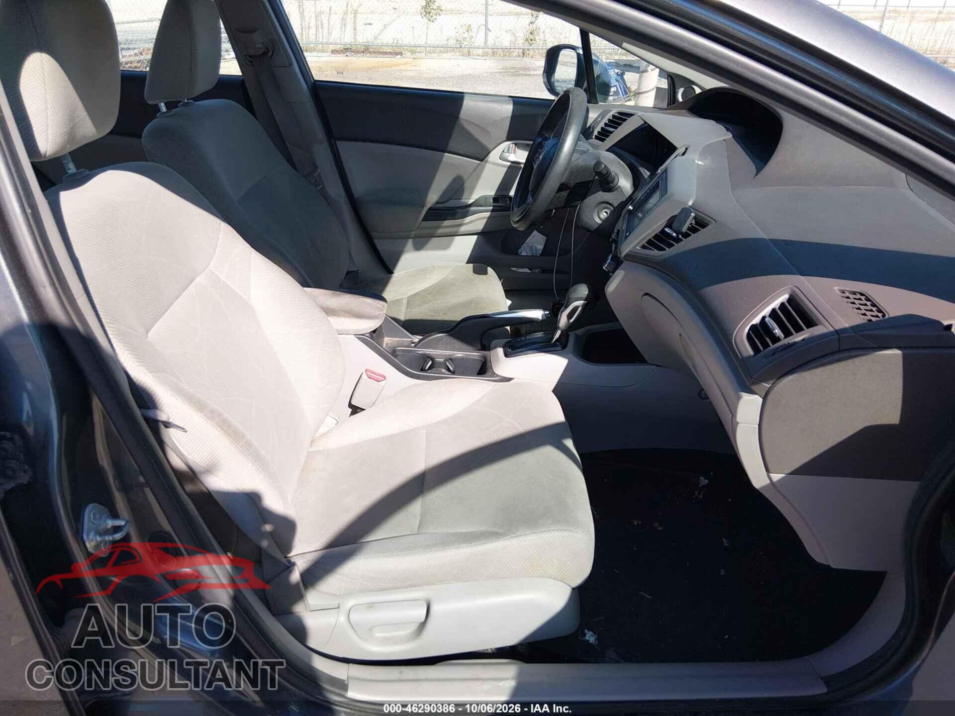 HONDA CIVIC 2012 - 19XFB2F87CE015099