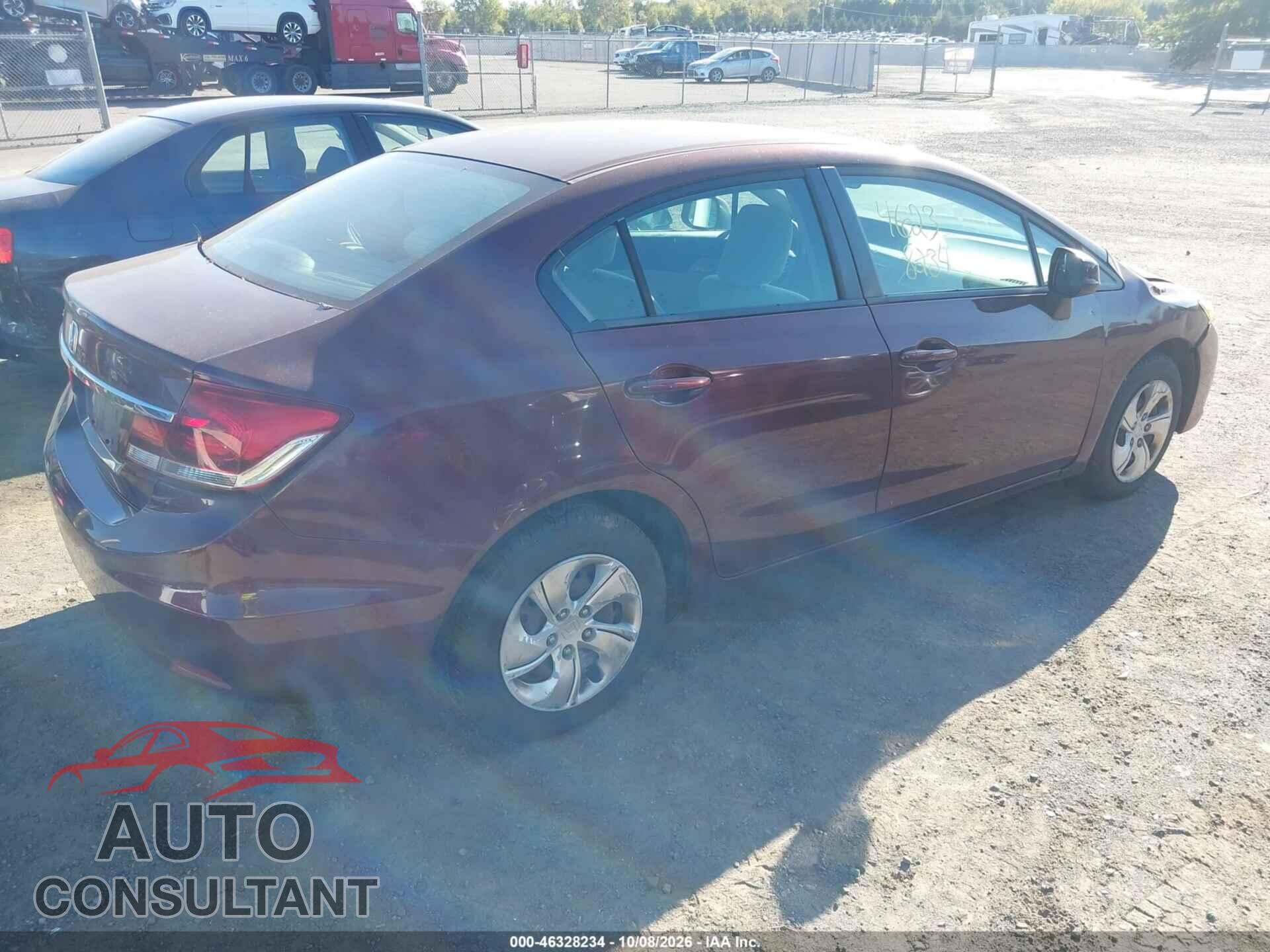 HONDA CIVIC 2013 - 19XFB2E53DE068780