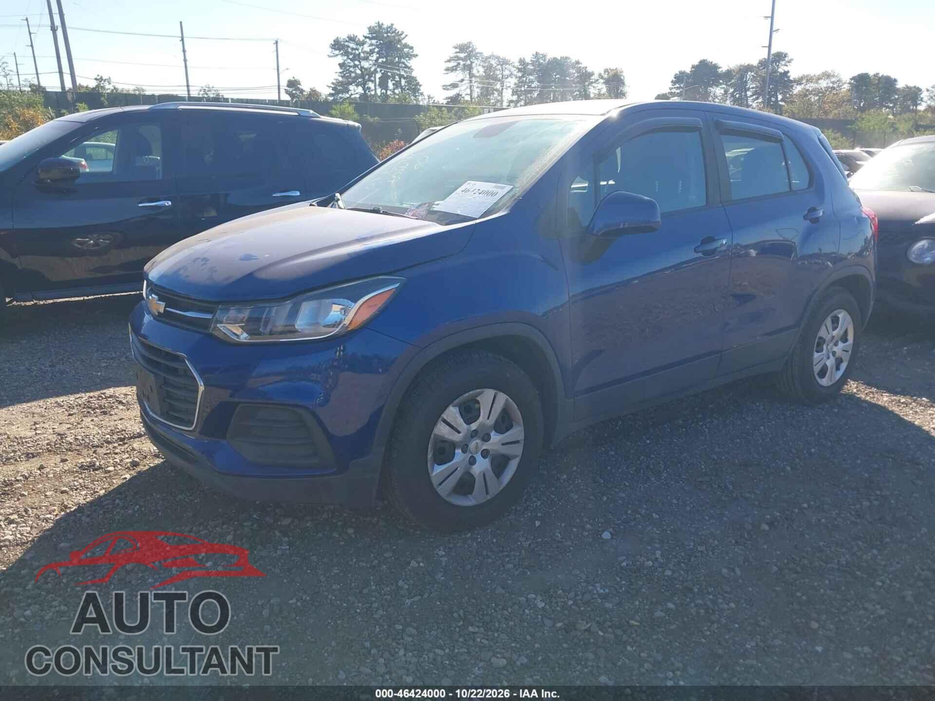 CHEVROLET TRAX 2017 - 3GNCJKSB3HL172887