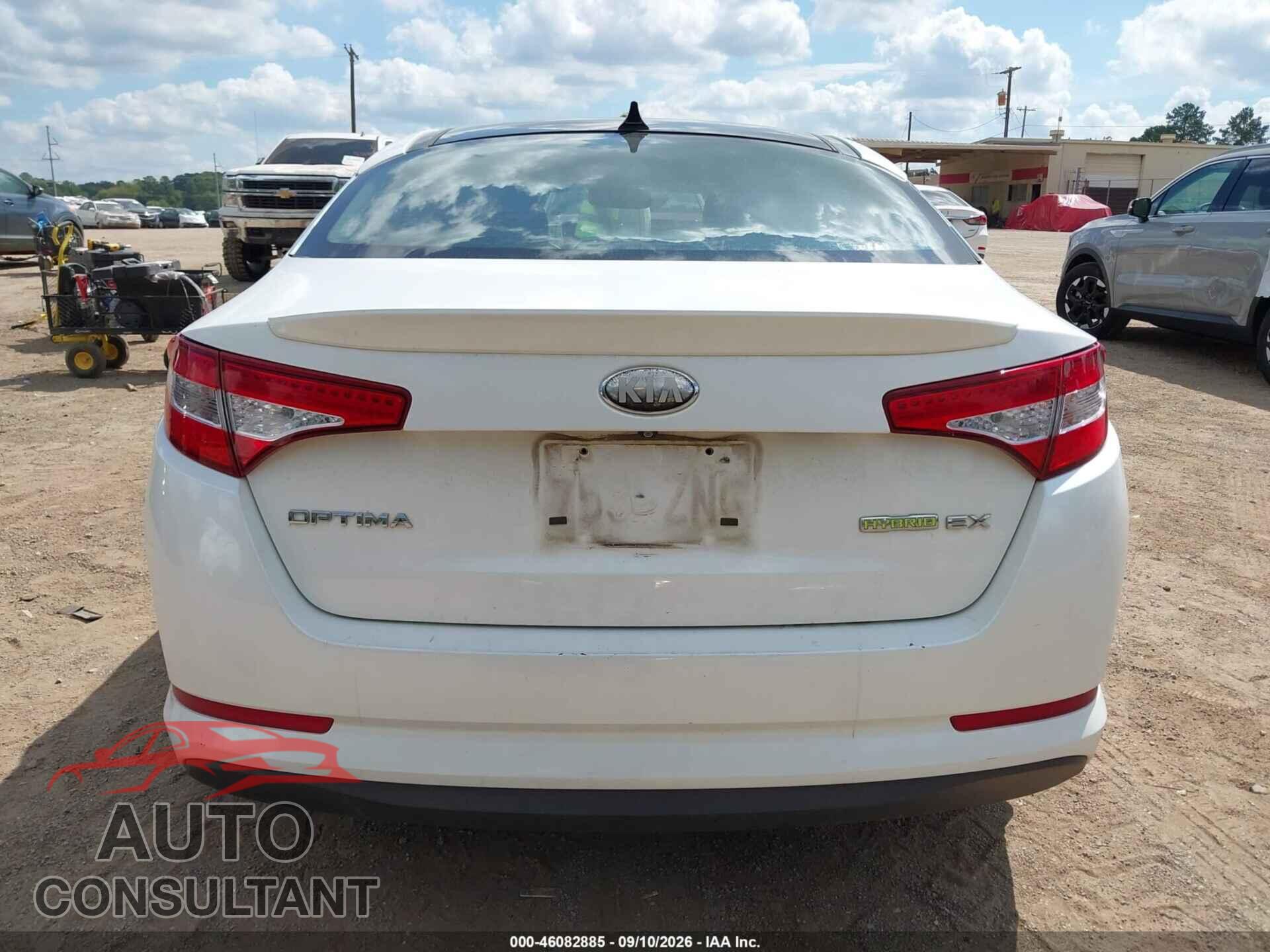KIA OPTIMA HYBRID 2013 - KNAGM4AD6D5045459