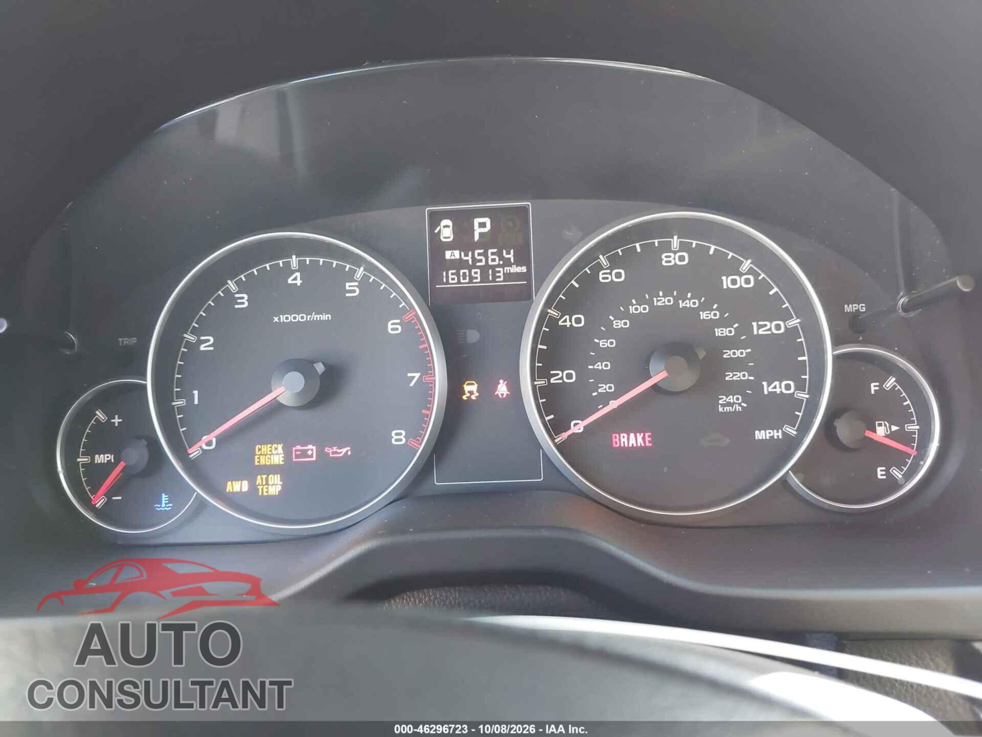 SUBARU OUTBACK 2014 - 4S4BRCDC5E3253482