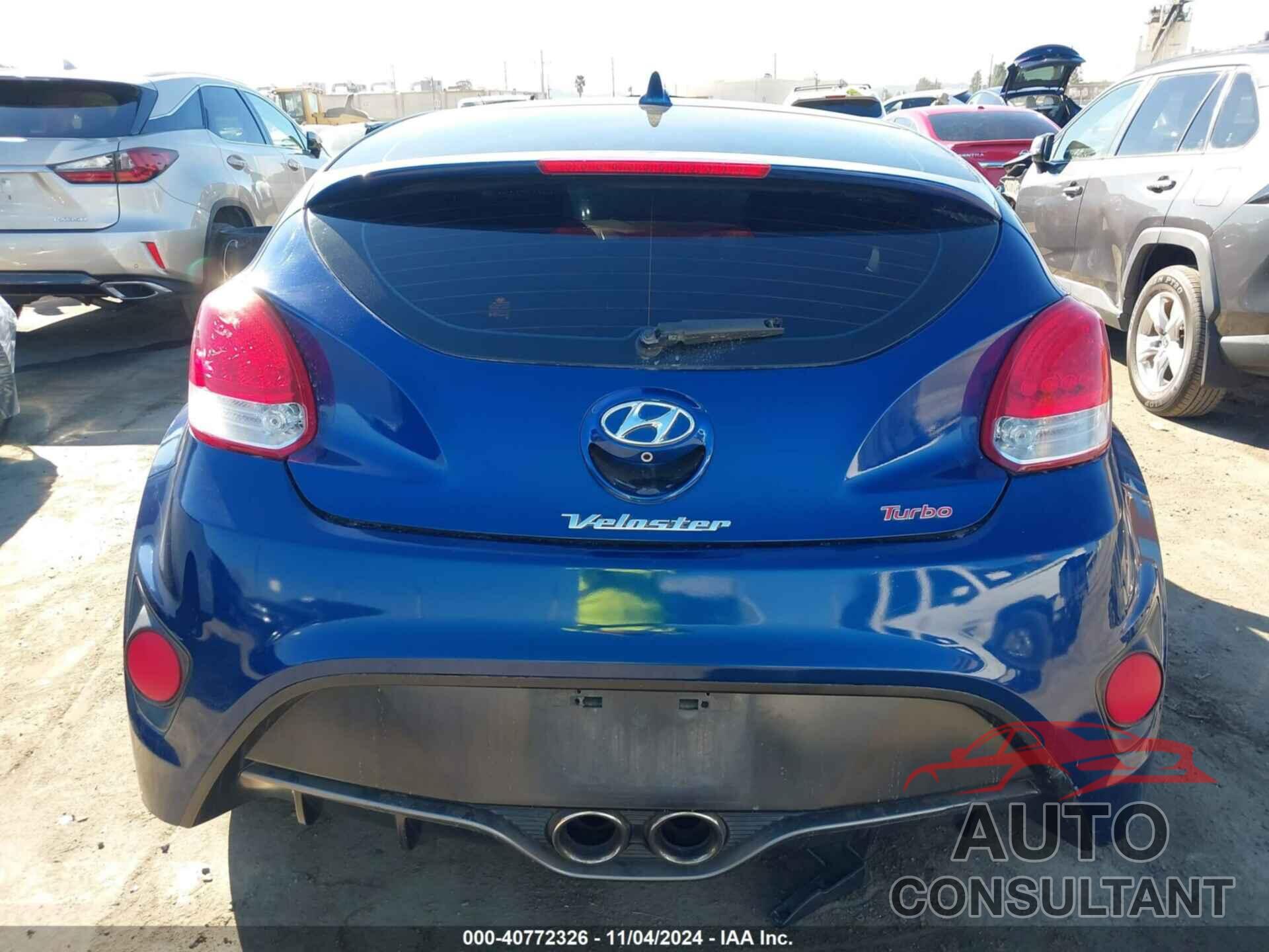 HYUNDAI VELOSTER 2016 - KMHTC6AE3GU291187