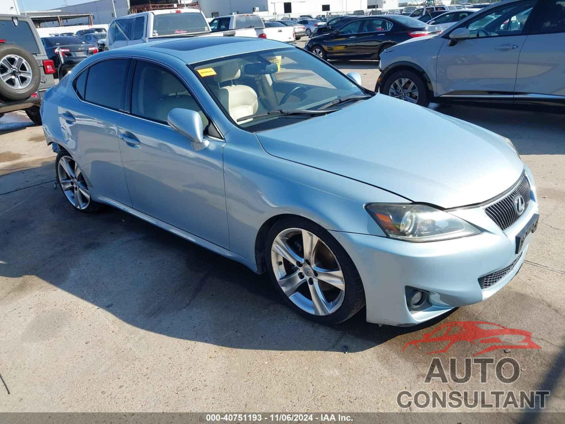 LEXUS IS 250 2012 - JTHBF5C22C5182596