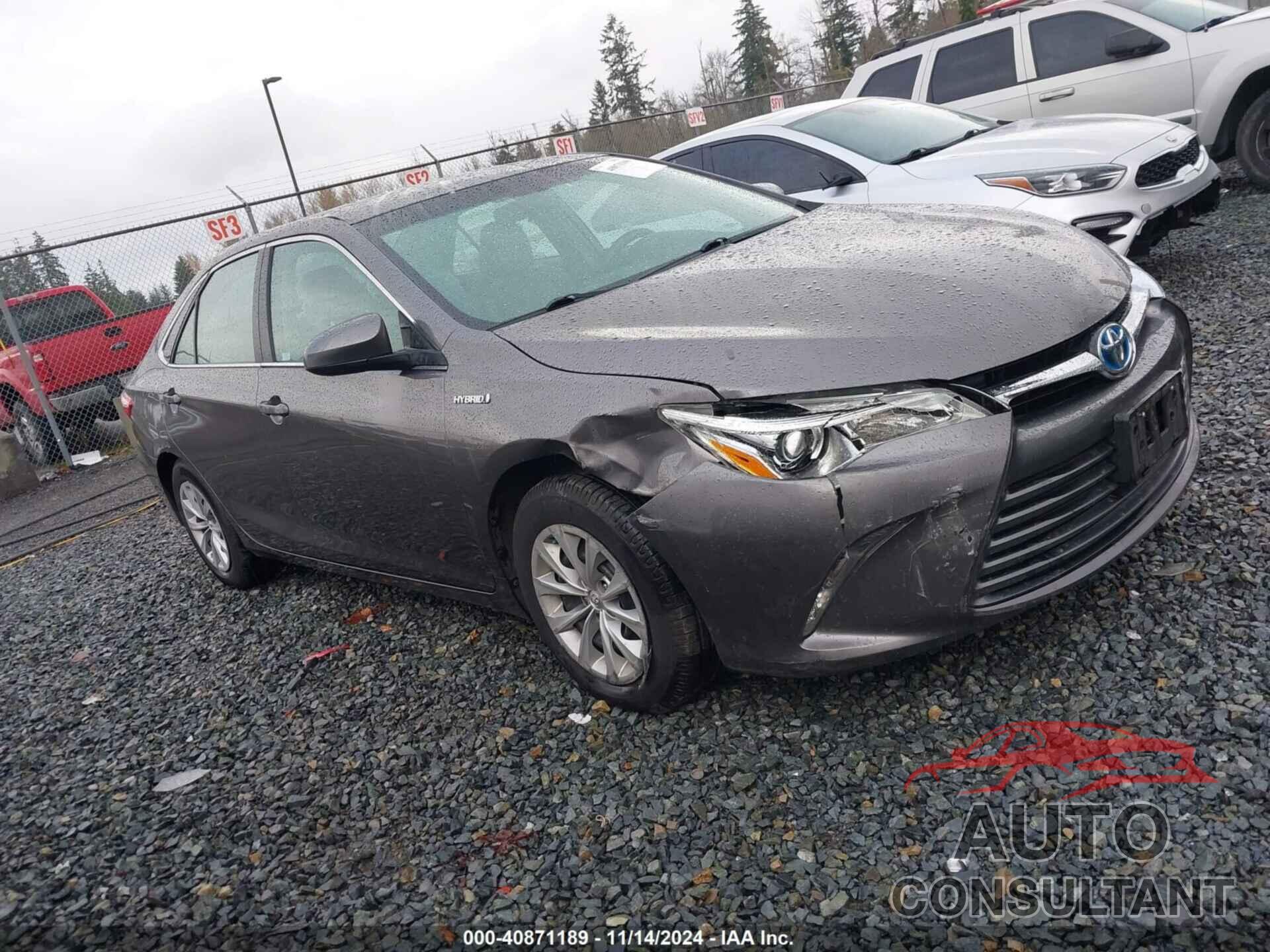 TOYOTA CAMRY HYBRID 2017 - 4T1BD1FK5HU204790