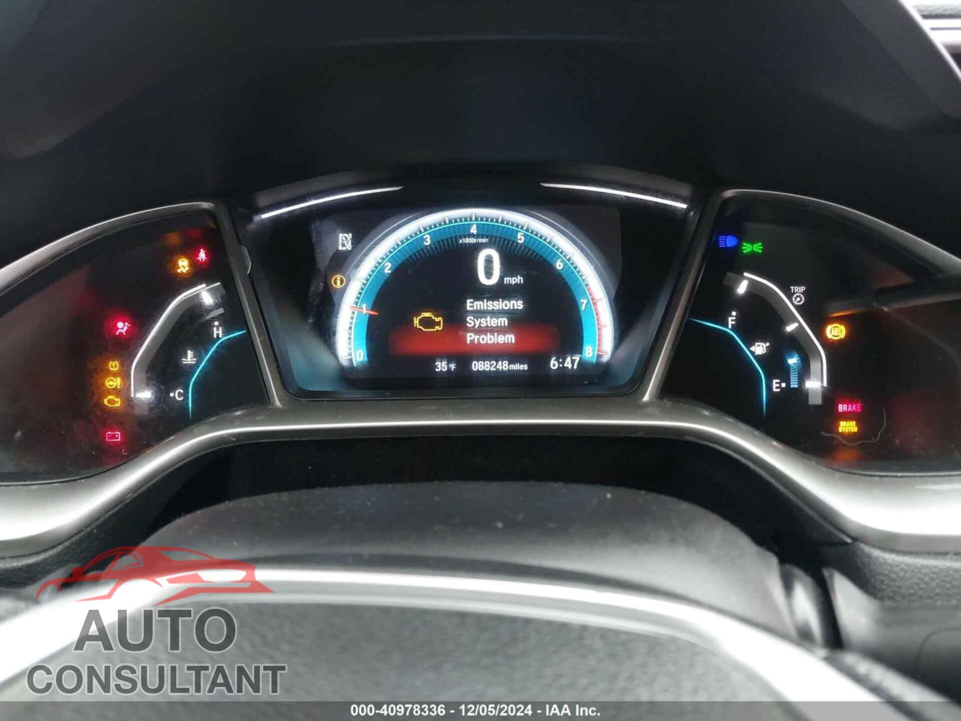 HONDA CIVIC 2016 - 19XFC2F75GE200827