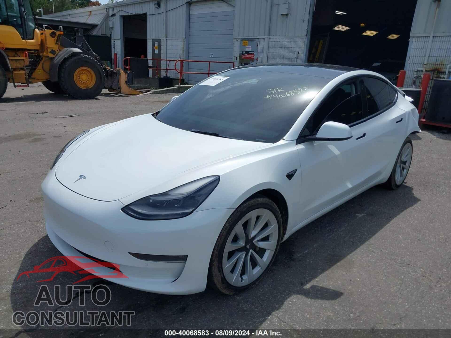 TESLA MODEL 3 2022 - 5YJ3E1EB7NF181573