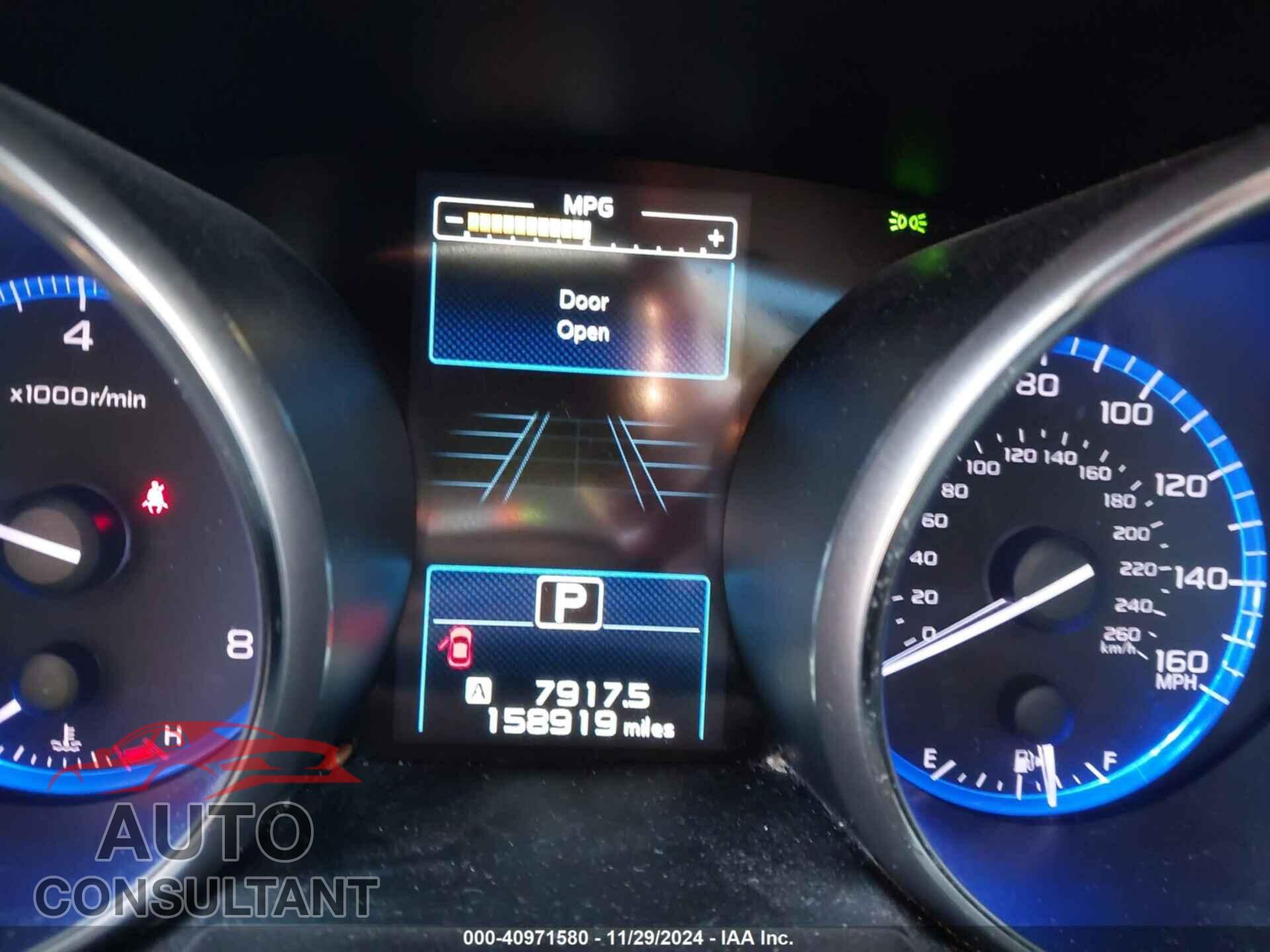 SUBARU OUTBACK 2017 - 4S4BSENC6H3404705