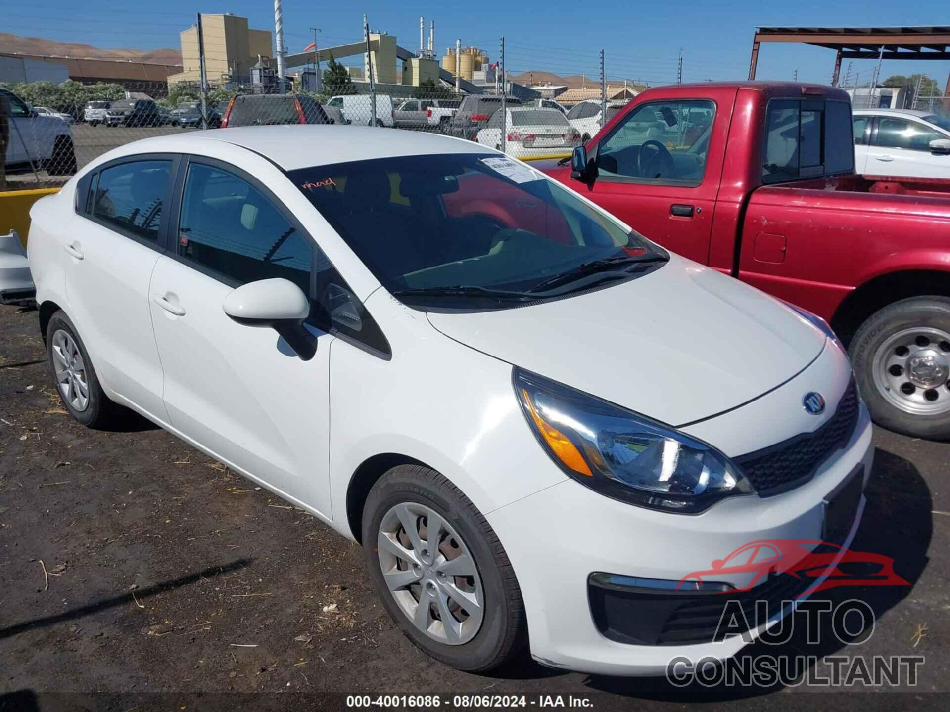 KIA RIO 2016 - KNADM4A3XG6598530