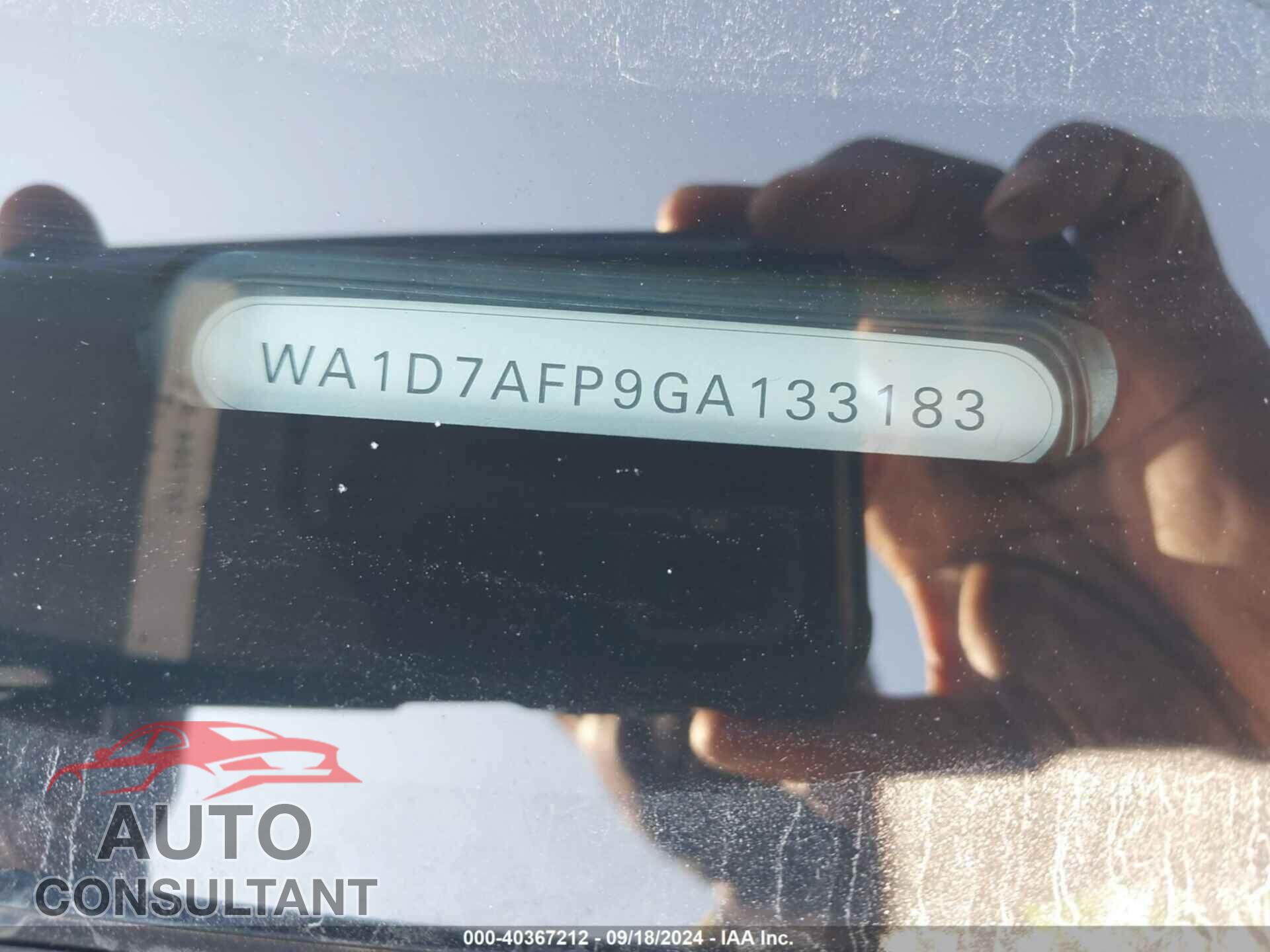 AUDI Q5 2016 - WA1D7AFP9GA133183