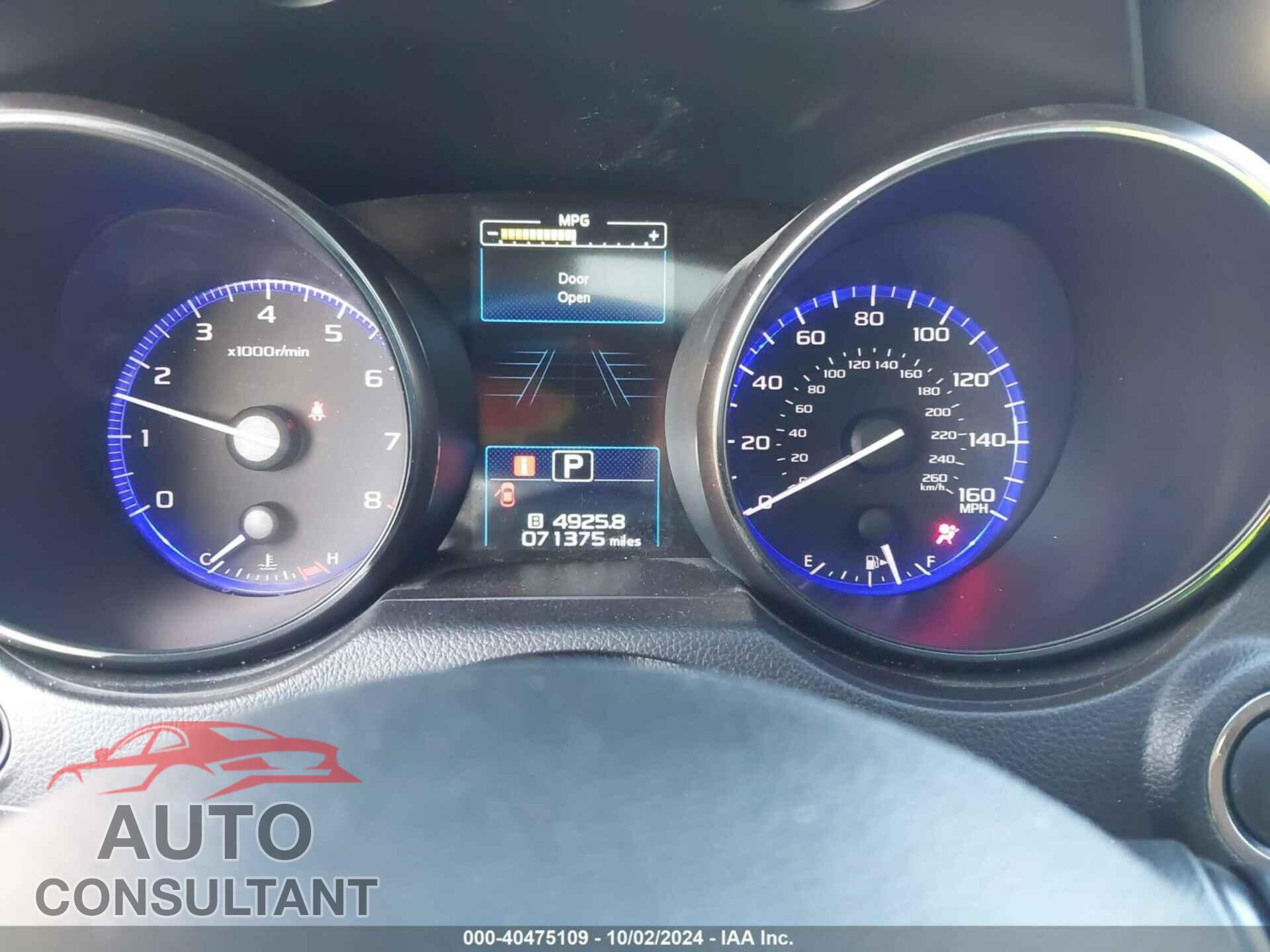 SUBARU OUTBACK 2019 - 4S4BSETC2K3305955