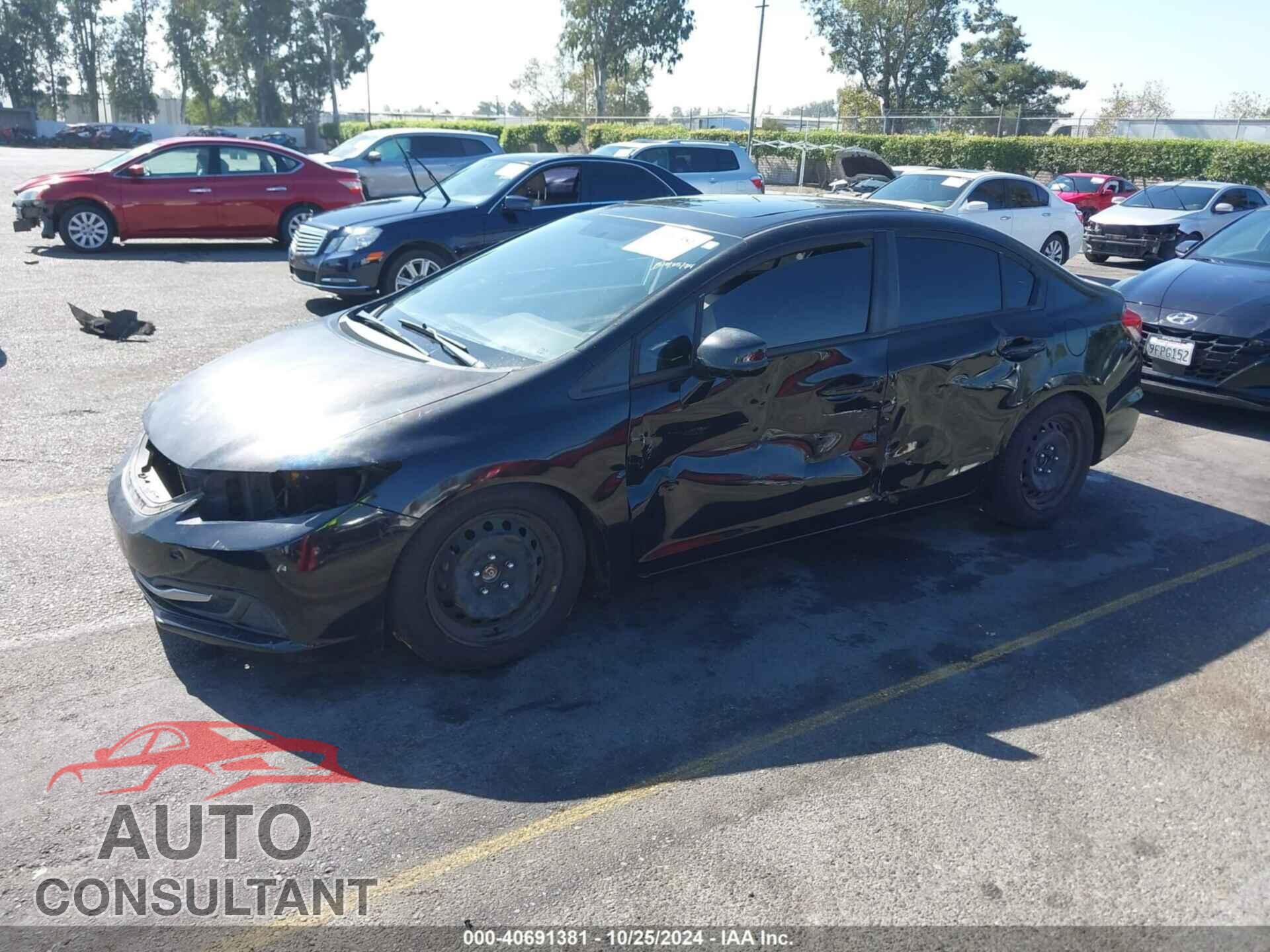 HONDA CIVIC 2013 - 19XFB2F81DE221505