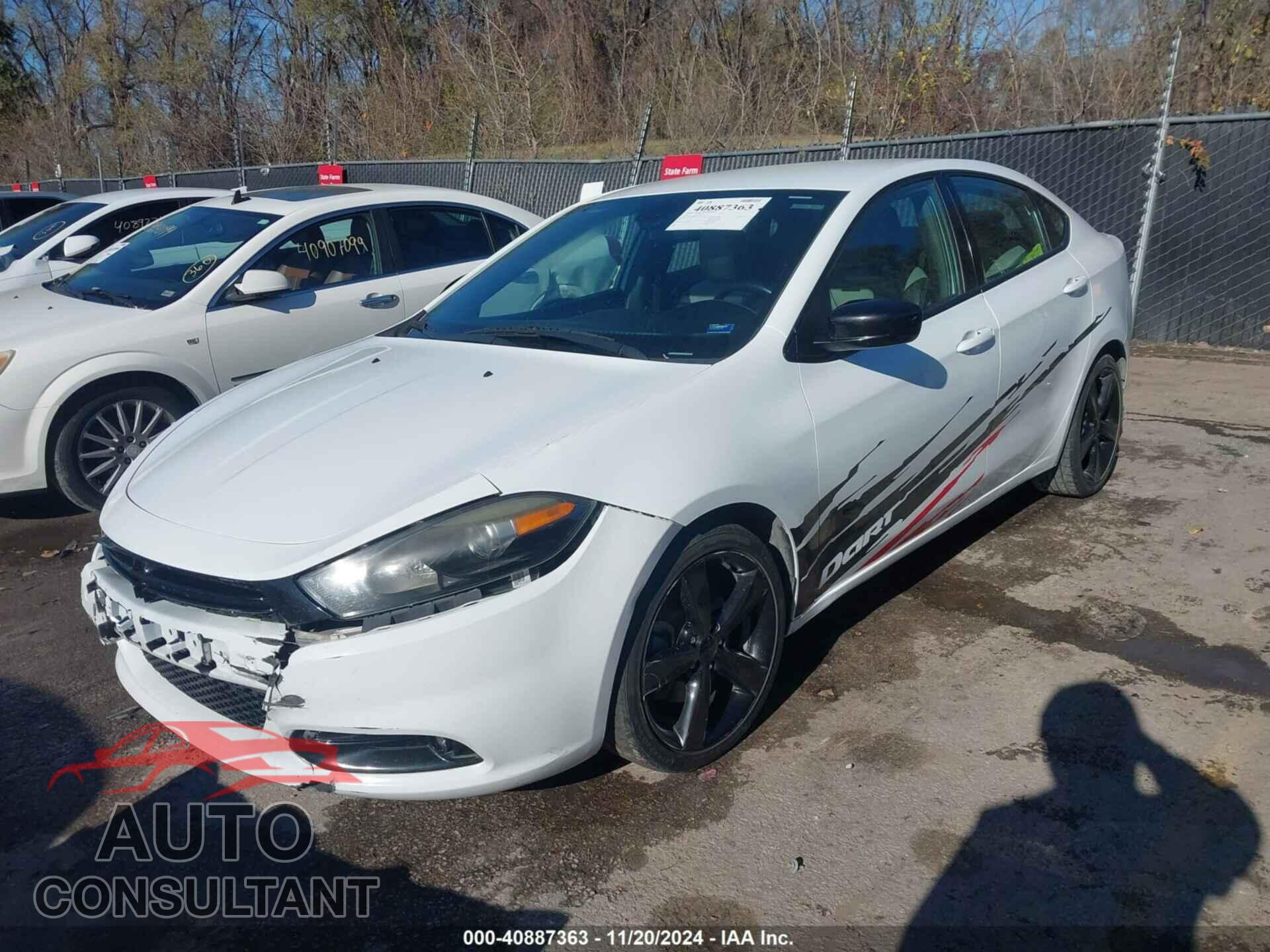 DODGE DART 2015 - 1C3CDFBB2FD344650