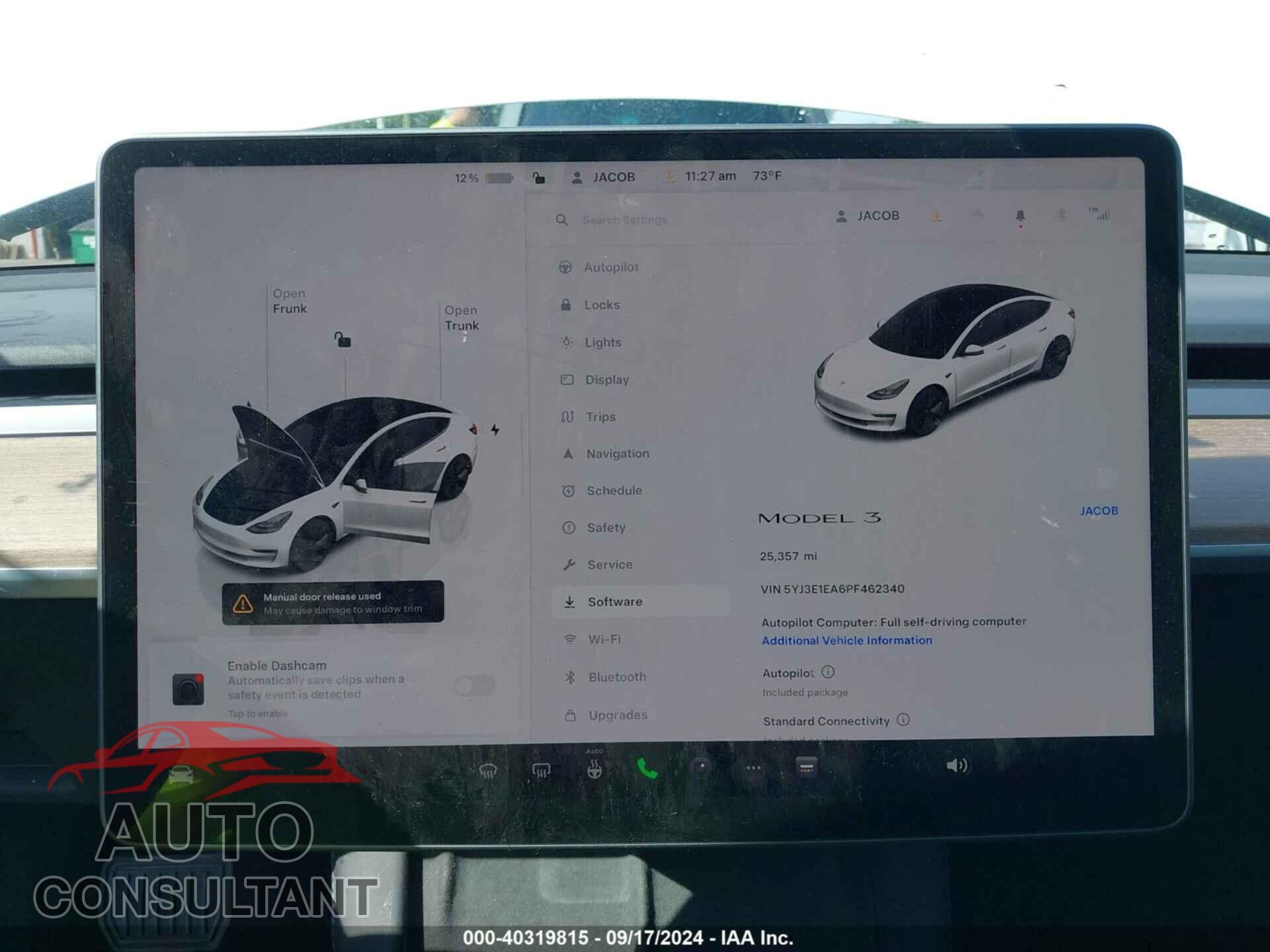 TESLA MODEL 3 2023 - 5YJ3E1EA6PF462340