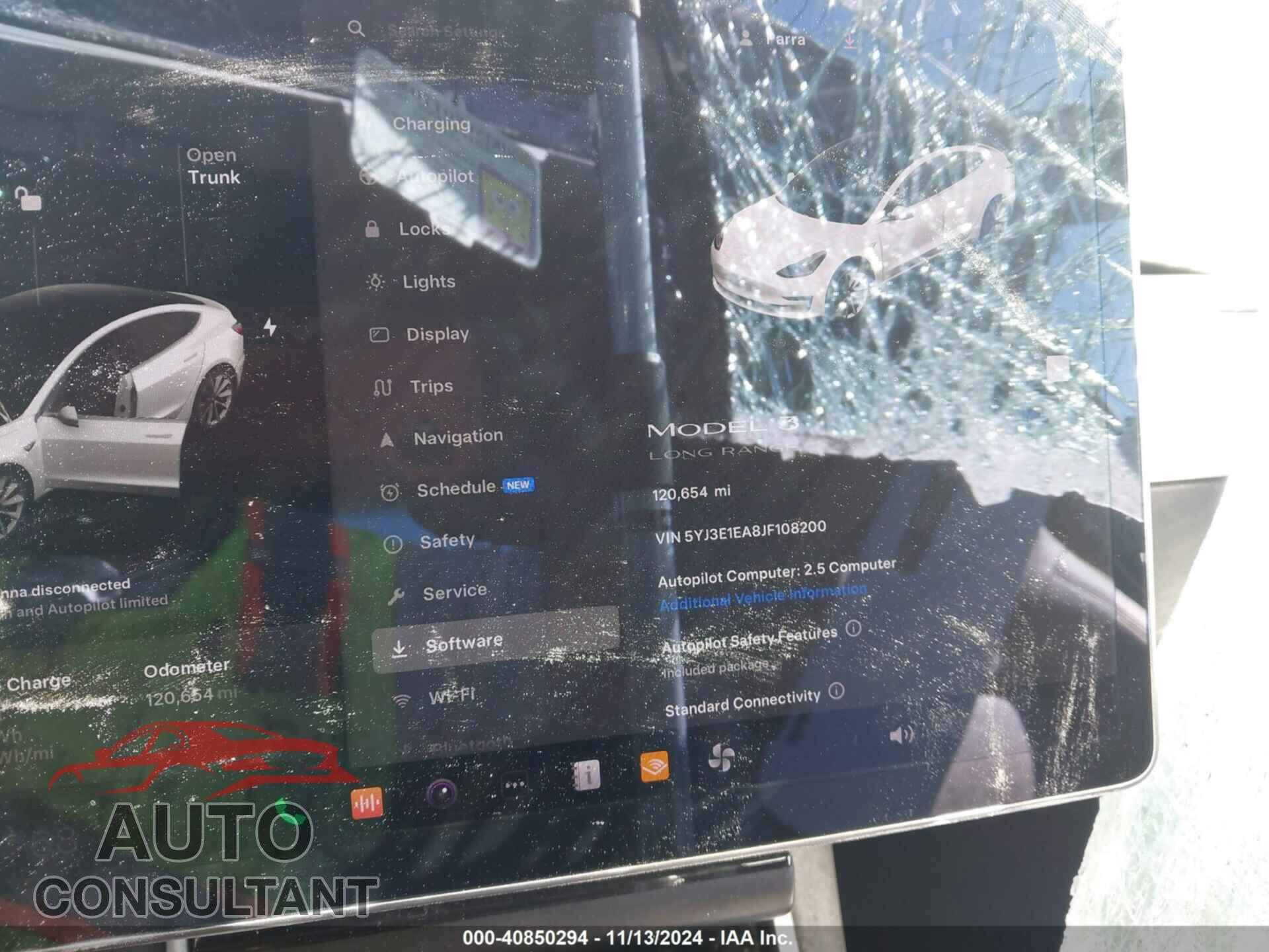 TESLA MODEL 3 2018 - 5YJ3E1EA8JF108200