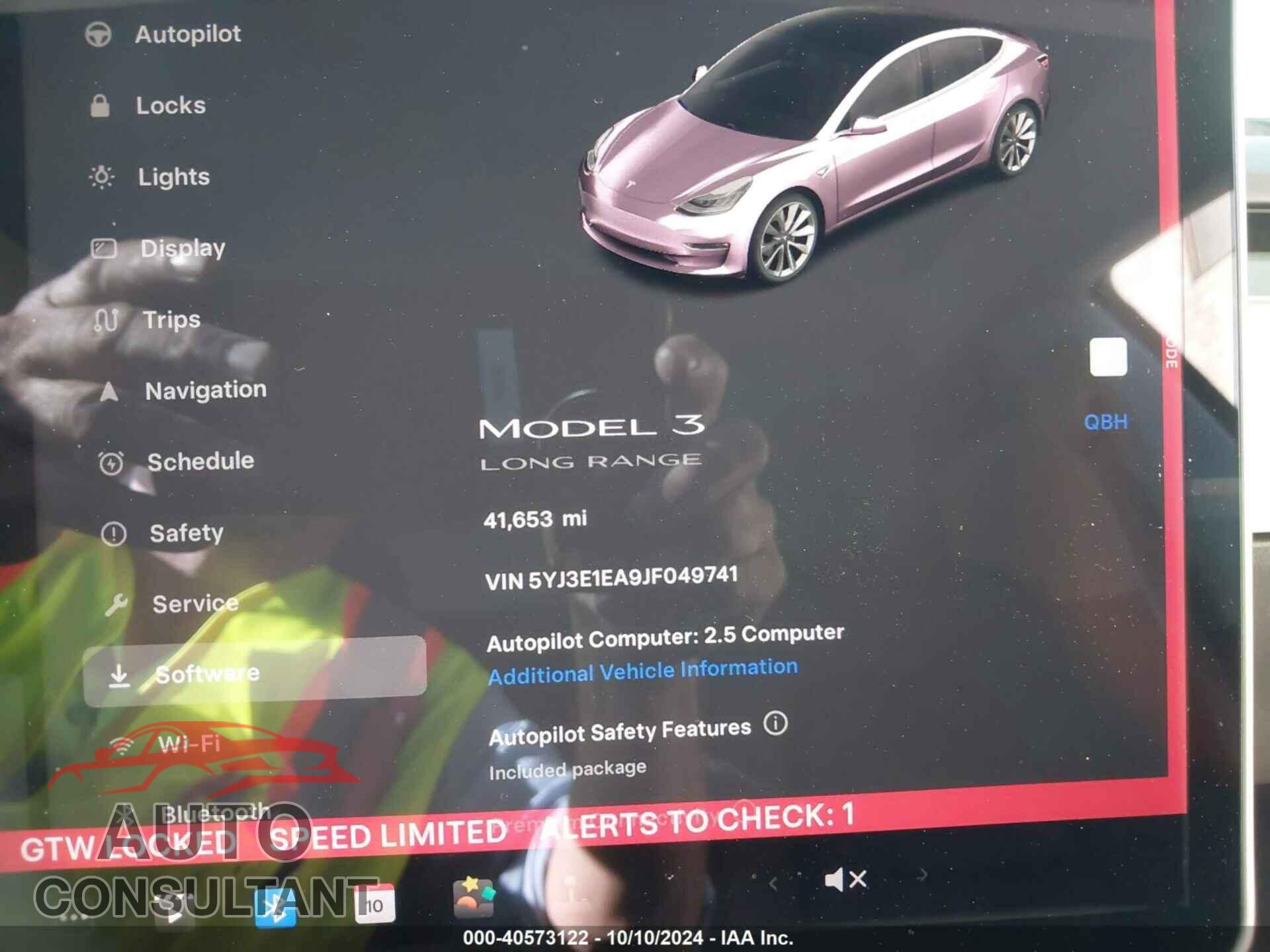 TESLA MODEL 3 2018 - 5YJ3E1EA9JF049741