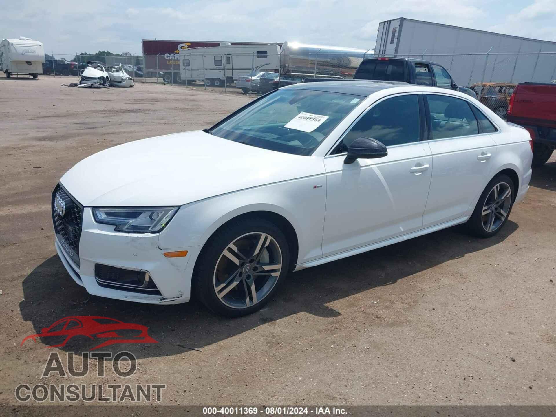 AUDI A4 2017 - WAUFNAF40HN053658