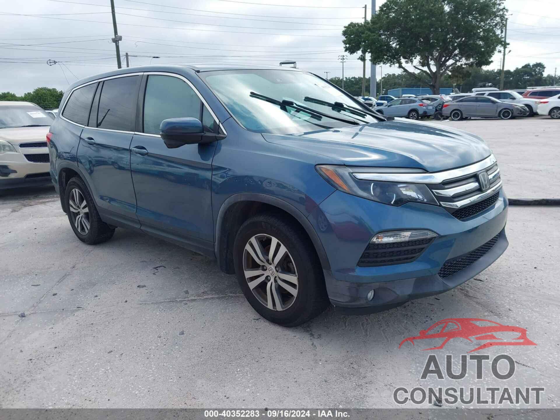 HONDA PILOT 2017 - 5FNYF5H60HB012945