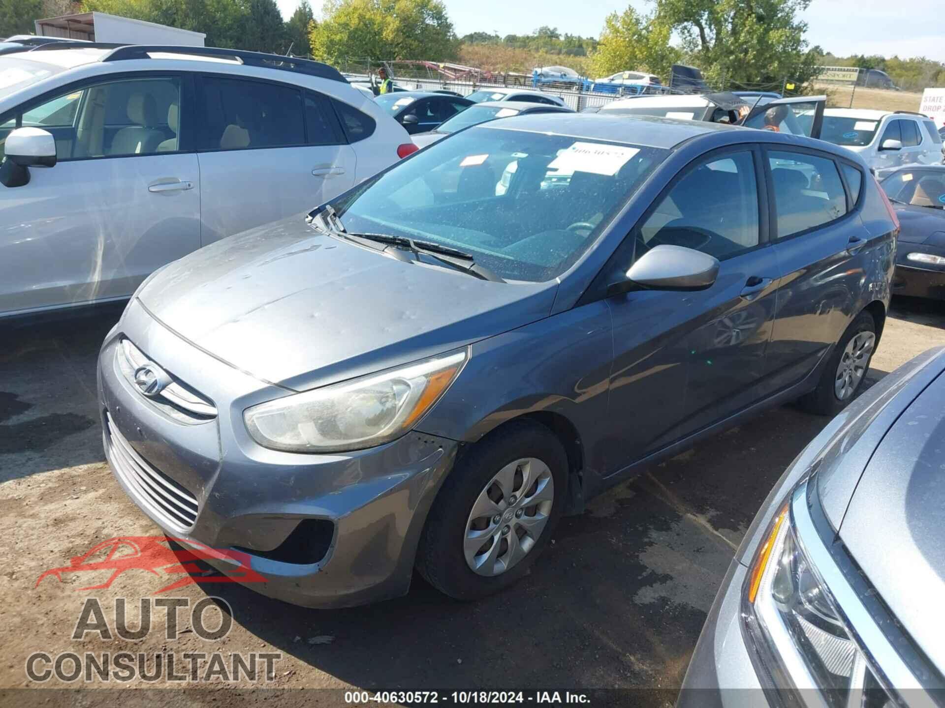 HYUNDAI ACCENT 2016 - KMHCT5AEXGU256818