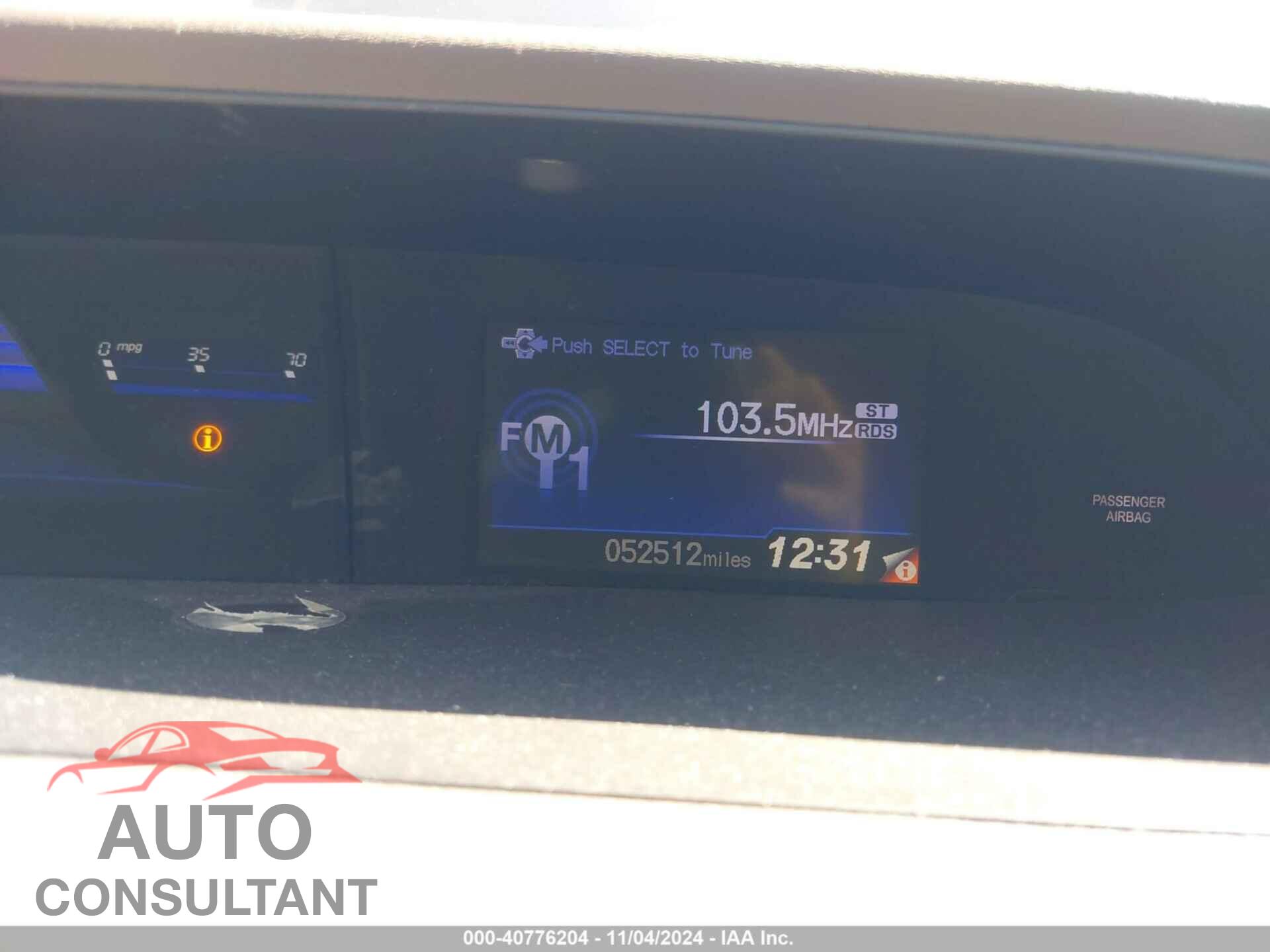 HONDA CIVIC 2012 - 19XFB2F50CE382917