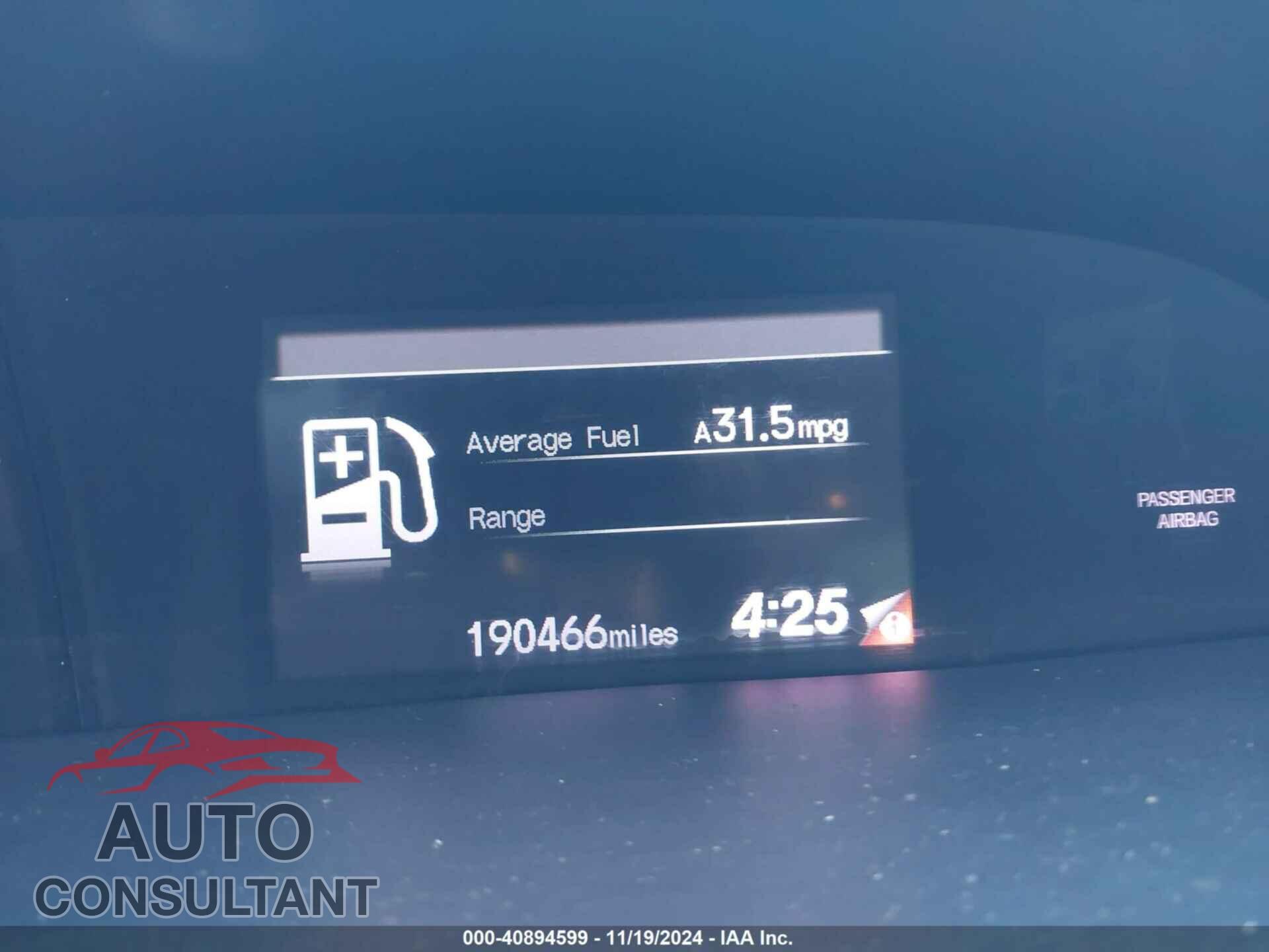 HONDA CIVIC 2012 - 2HGFB2F89CH539215