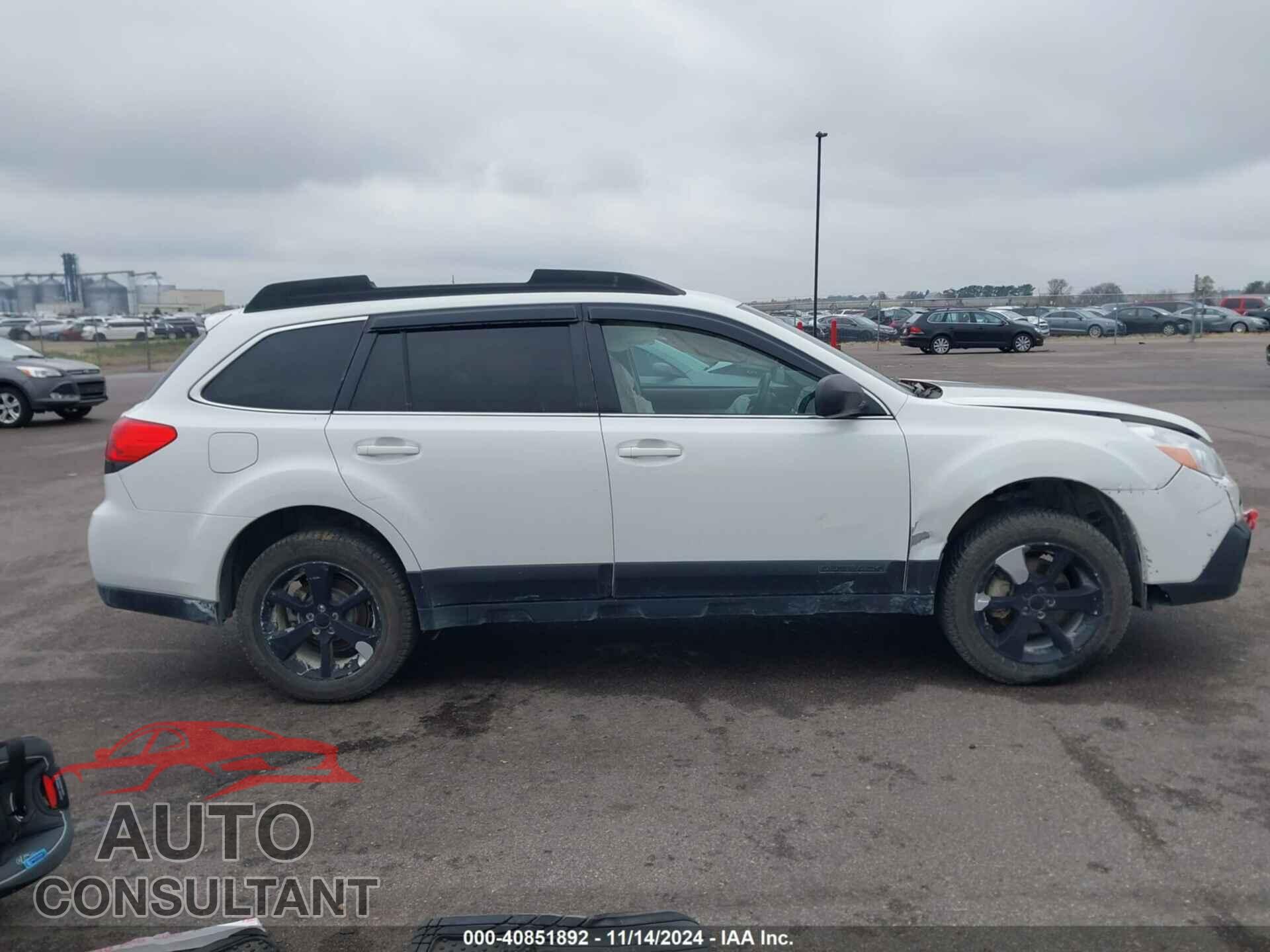 SUBARU OUTBACK 2013 - 4S4BRBCC6D3312033