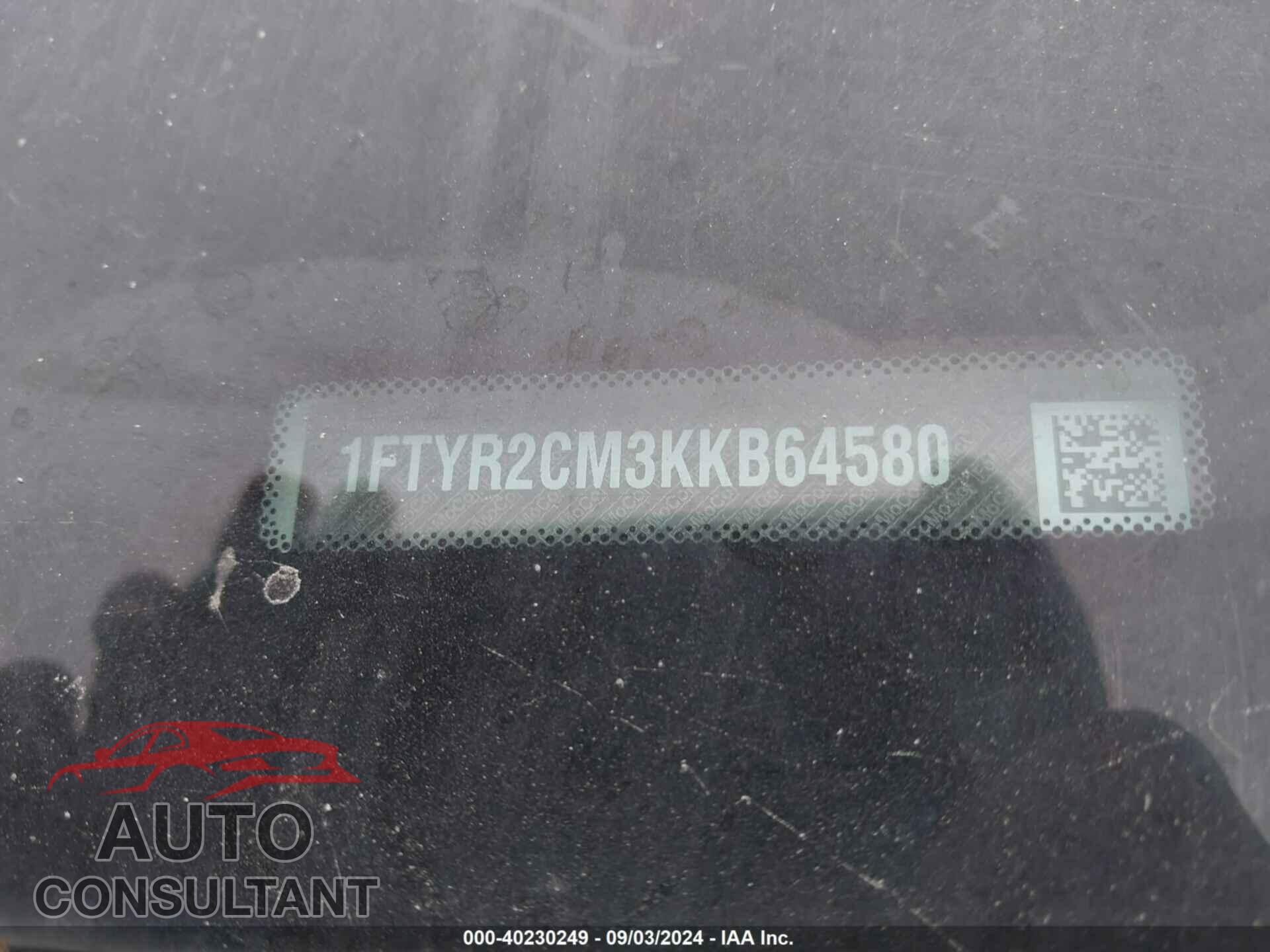 FORD TRANSIT-250 2019 - 1FTYR2CM3KKB64580