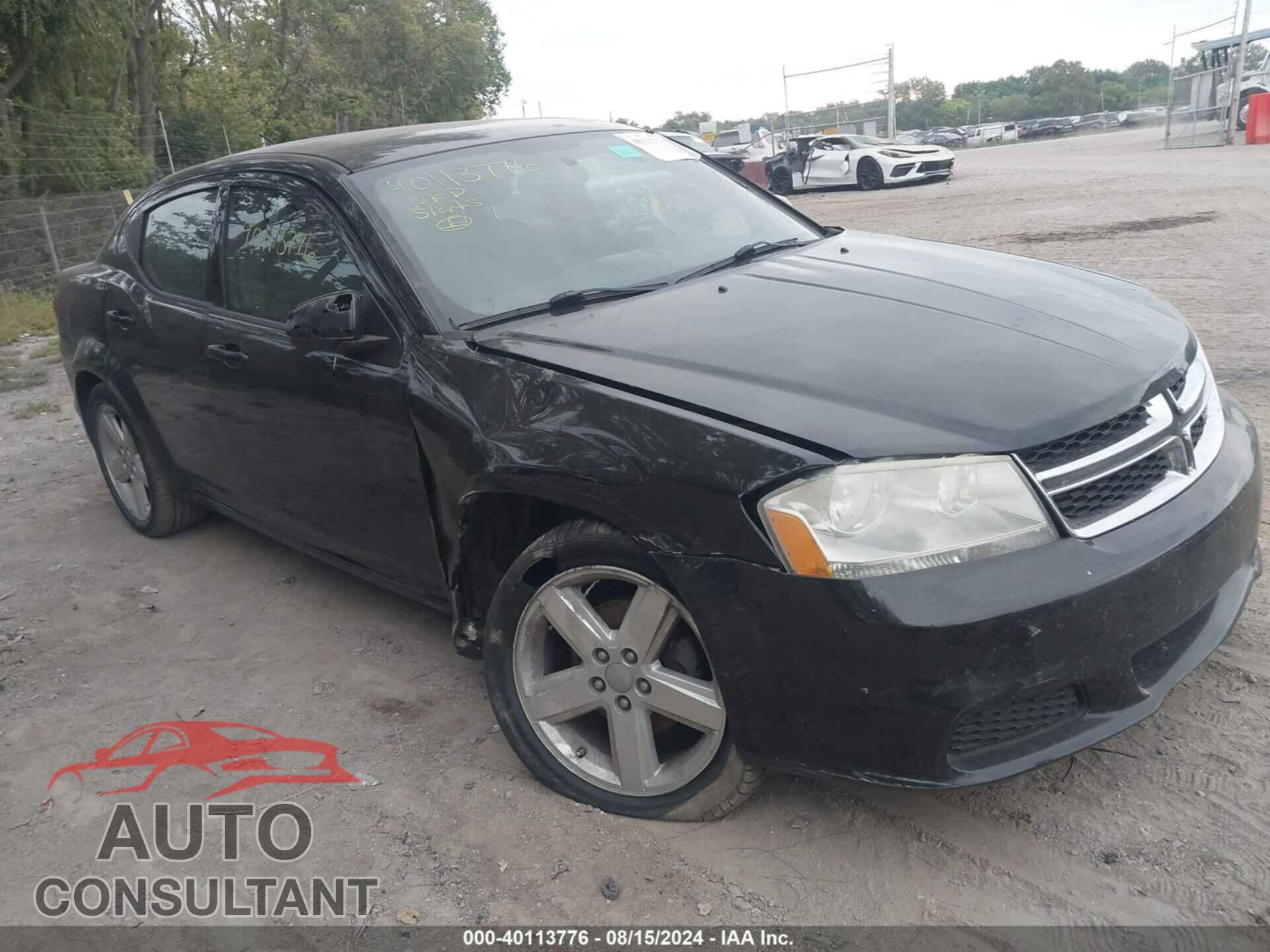 DODGE AVENGER 2012 - 1C3CDZCB1CN142100