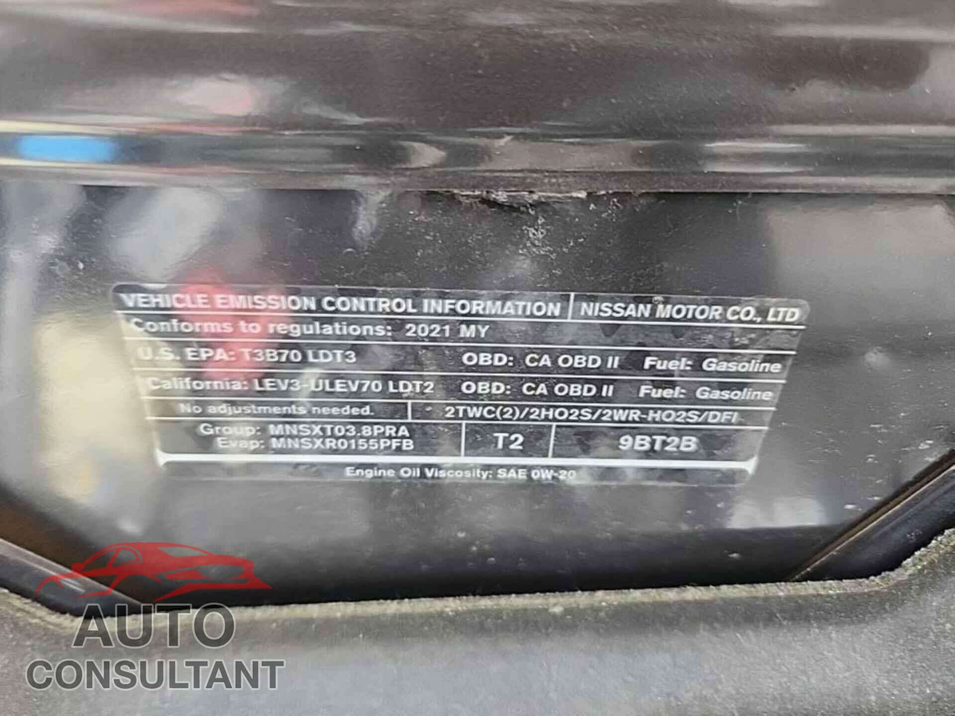 NISSAN FRONTIER 2021 - 1N6ED0EB2MN722483
