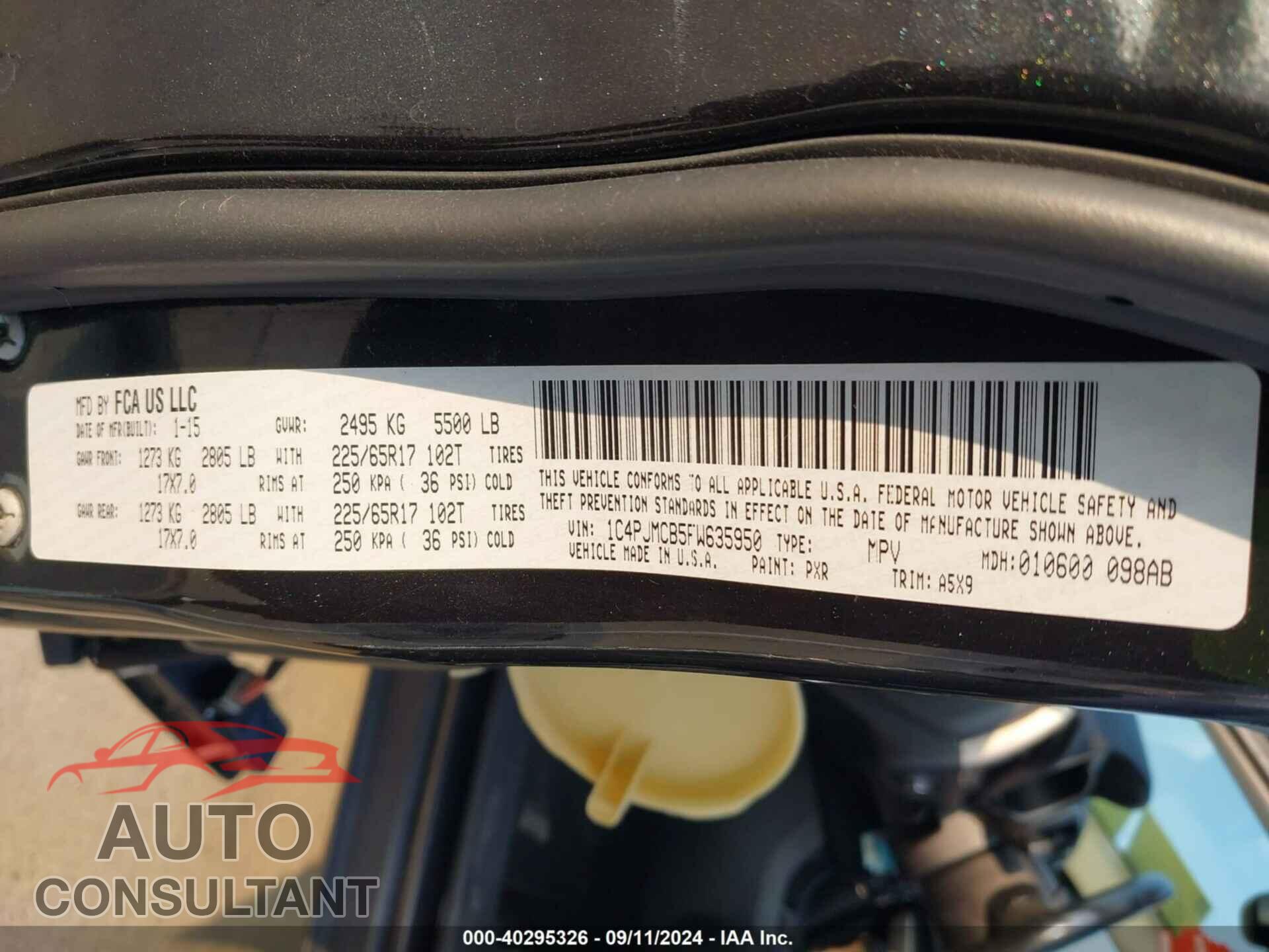 JEEP CHEROKEE 2017 - 1C4PJLCS3HW643509