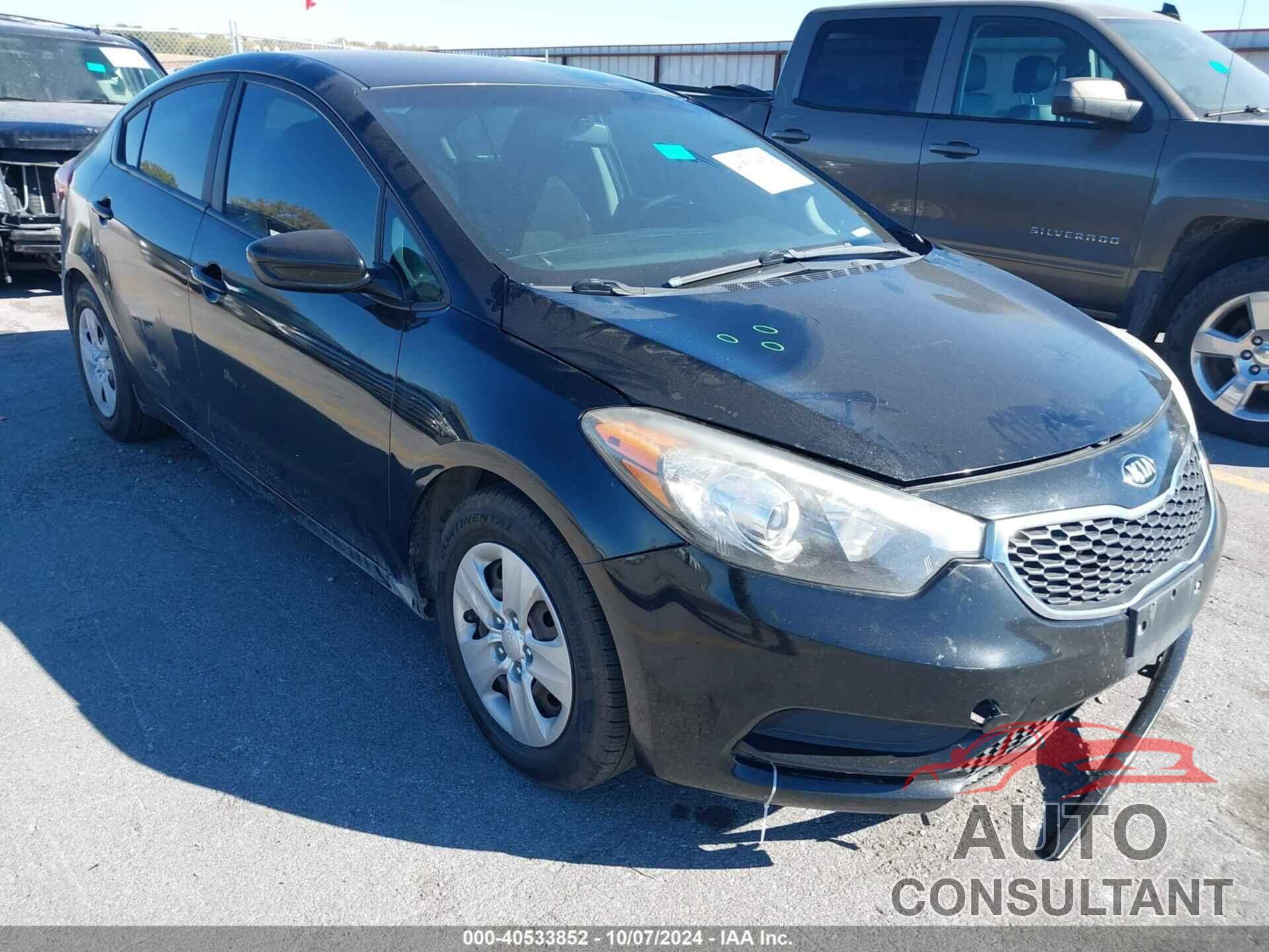 KIA FORTE 2016 - KNAFK4A68G5580722