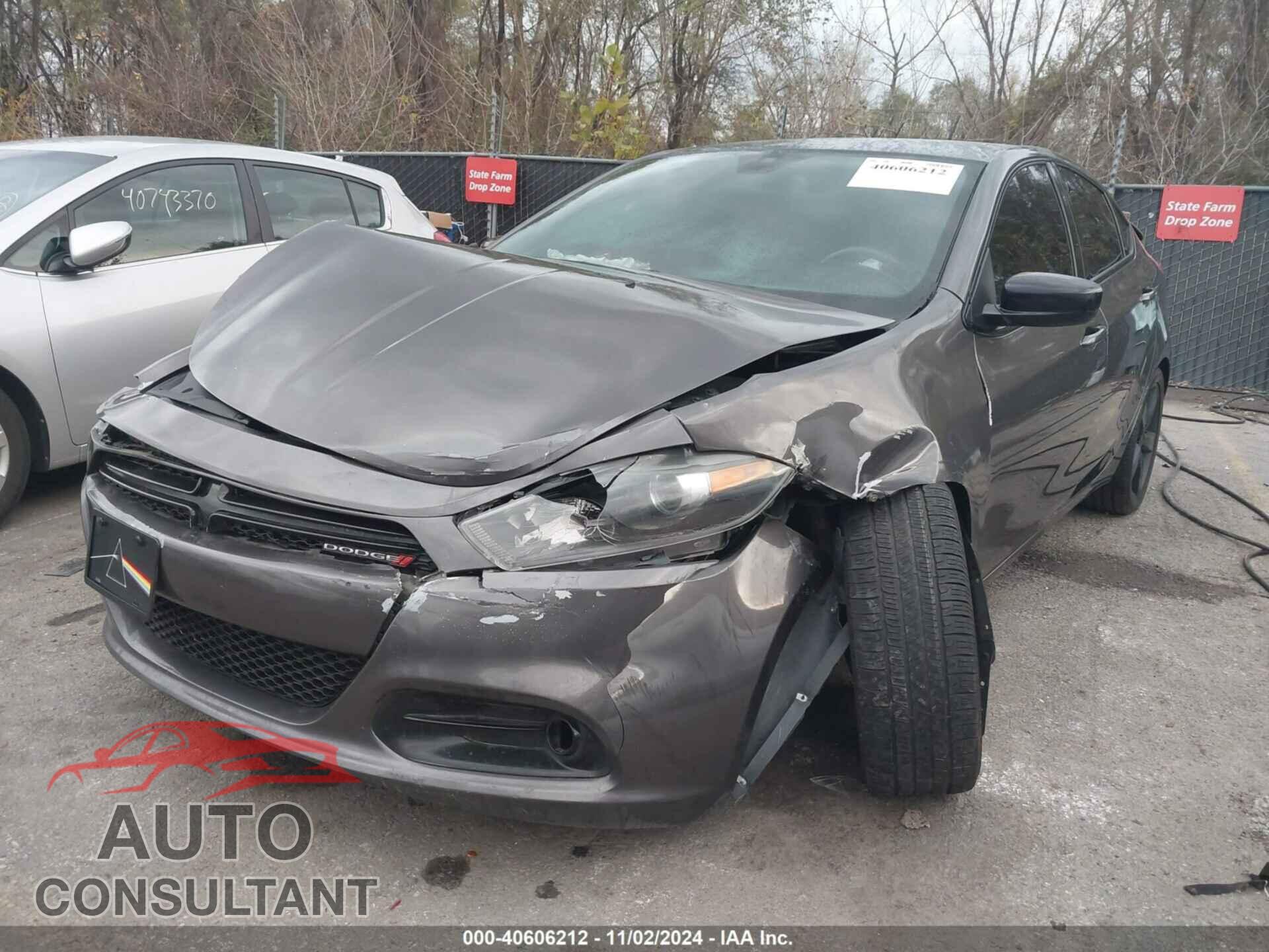 DODGE DART 2016 - 1C3CDFBB7GD531416