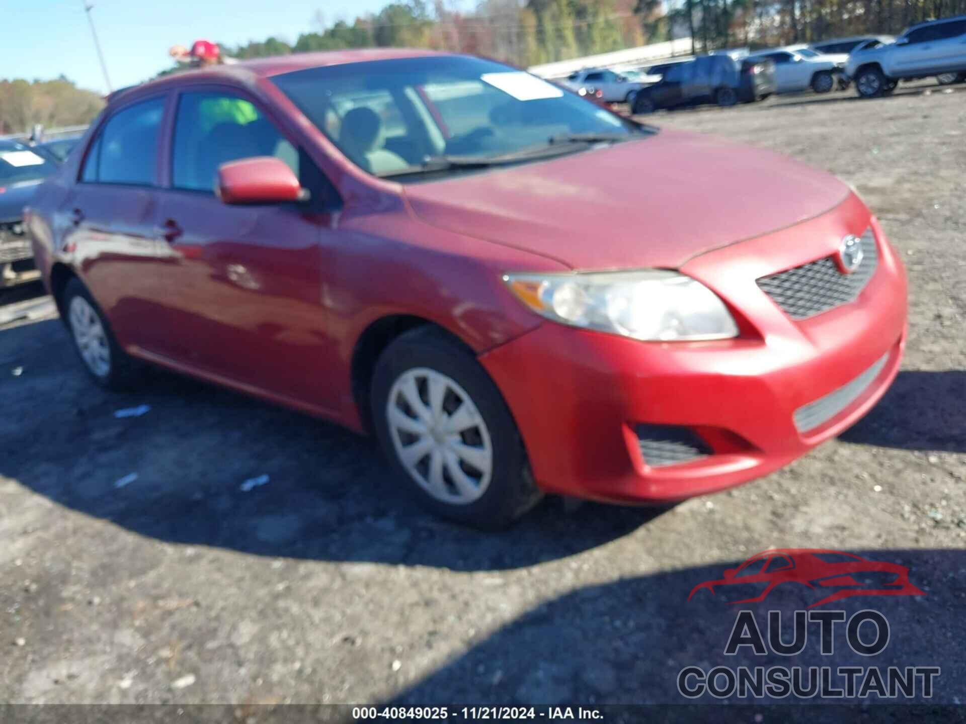 TOYOTA COROLLA 2009 - 1NXBU40E19Z129513