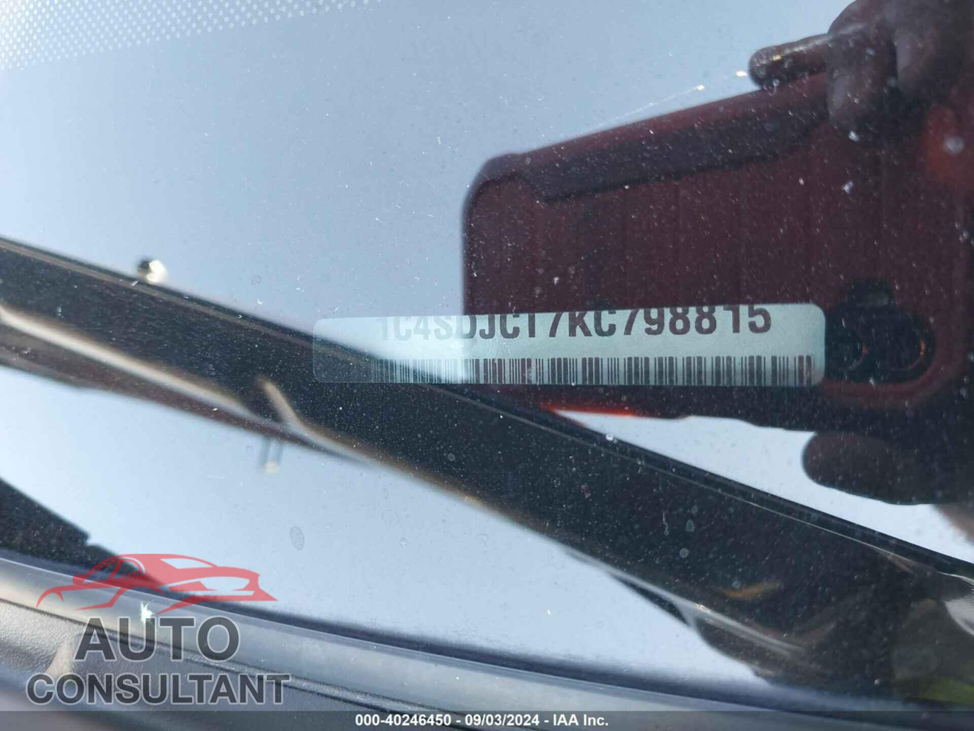 DODGE DURANGO 2019 - 1C4SDJCT7KC798815