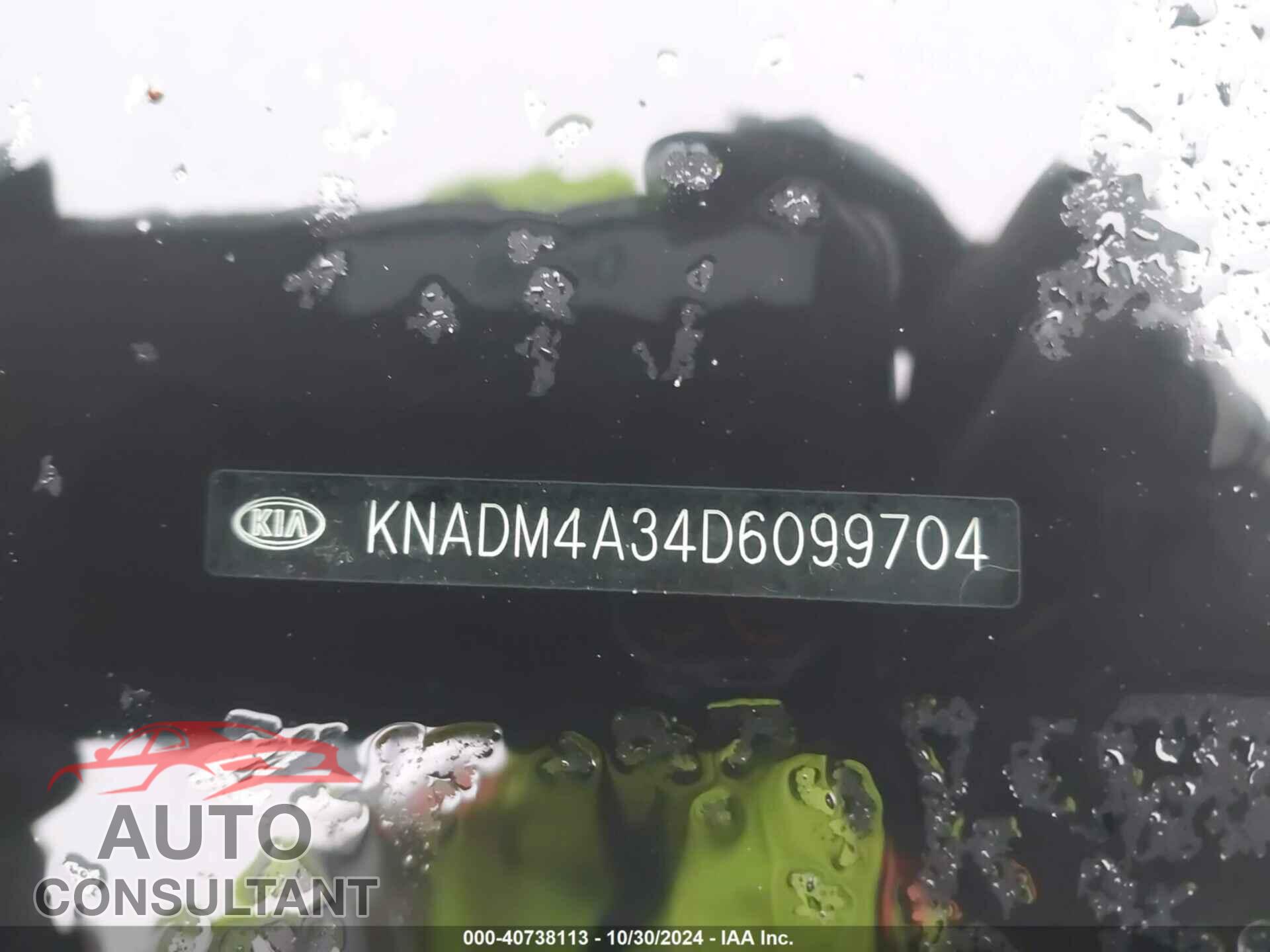 KIA RIO 2013 - KNADM4A34D6099704