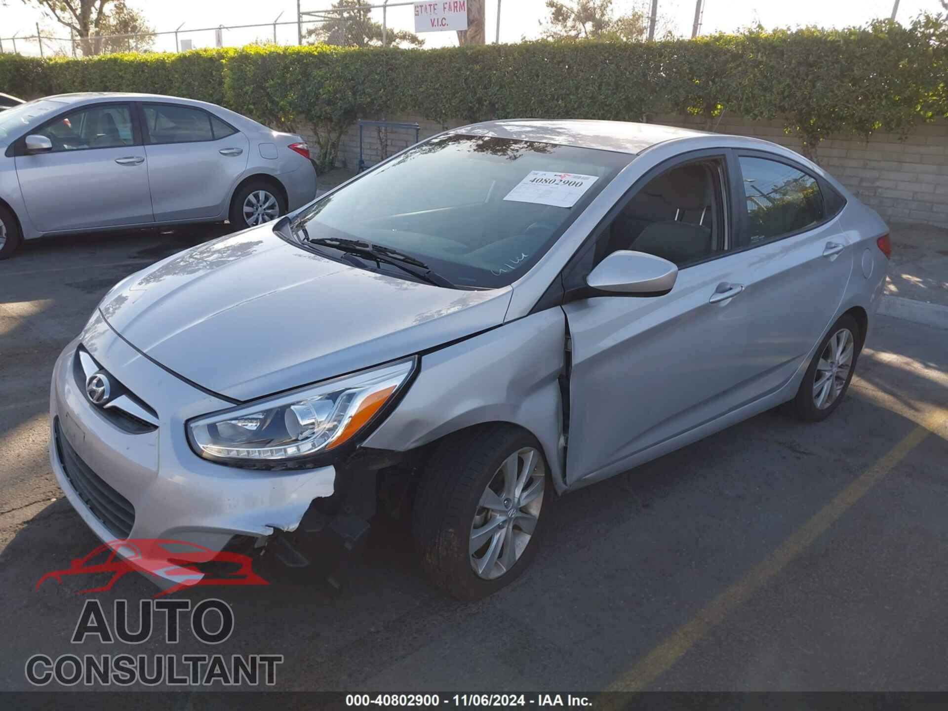 HYUNDAI ACCENT 2014 - KMHCU4AE3EU591701