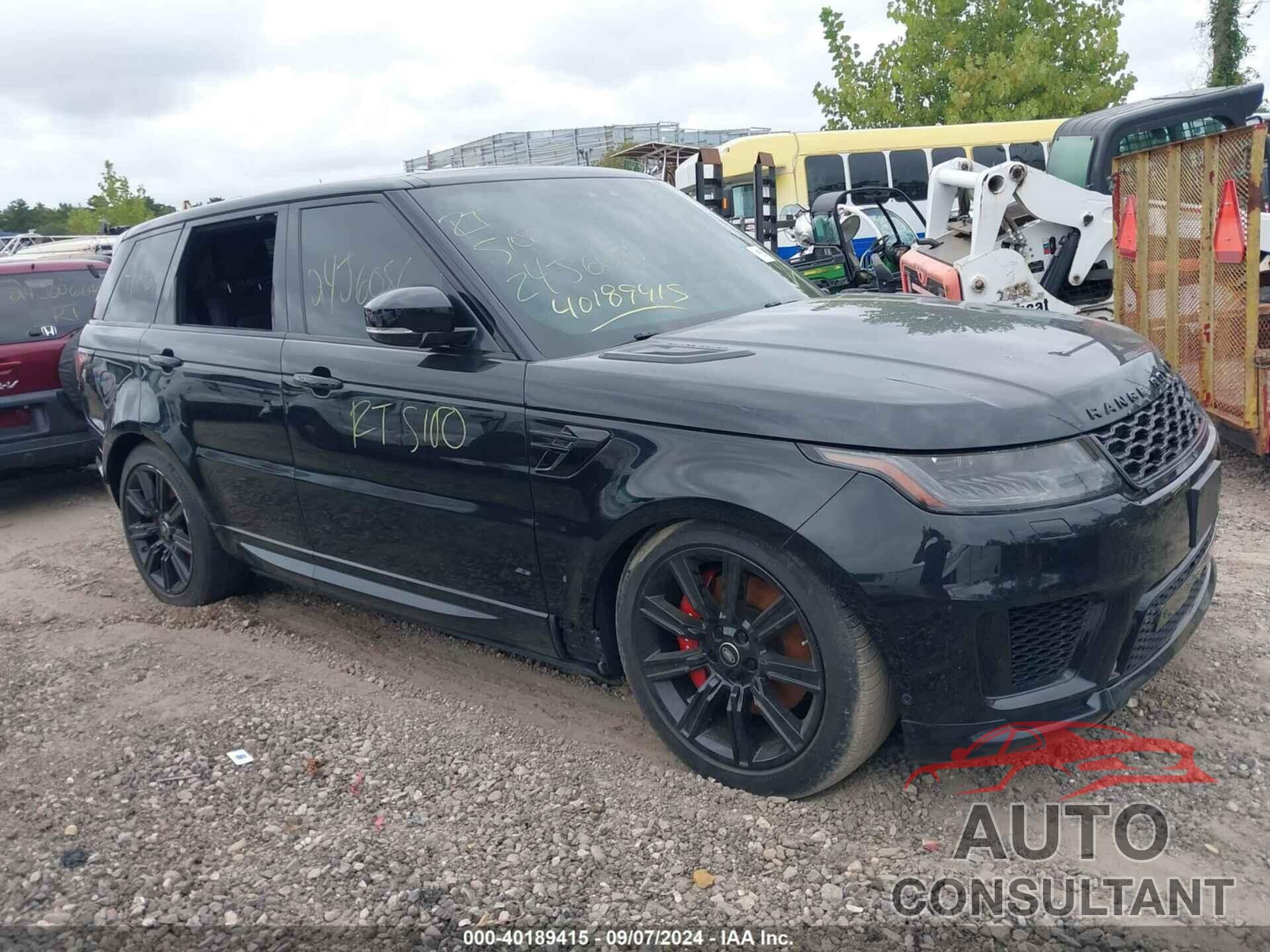 LAND ROVER RANGE ROVER SPORT 2018 - SALWV2SV6JA408720