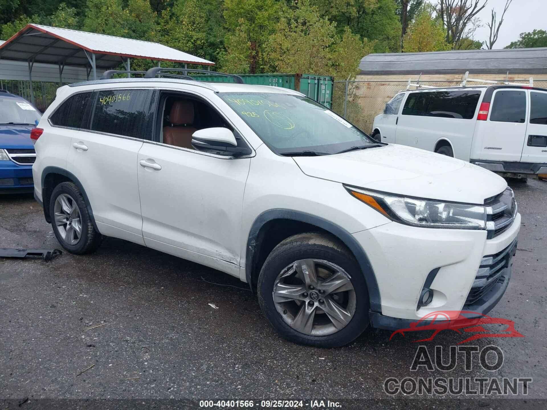 TOYOTA HIGHLANDER 2017 - 5TDDZRFH4HS479170