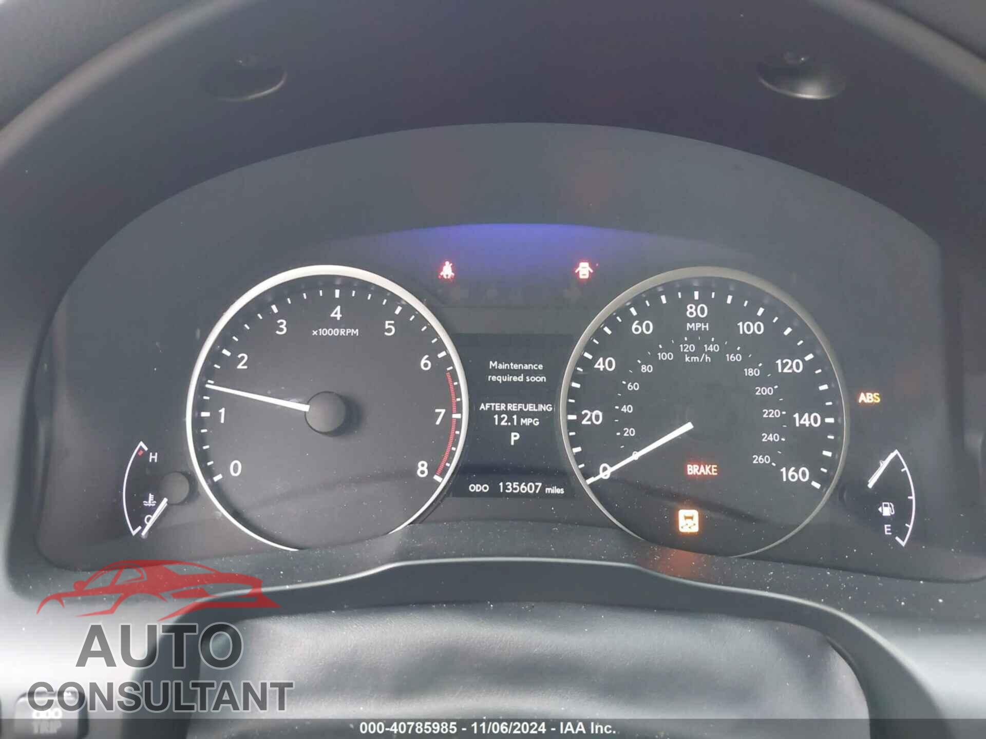 LEXUS ES 350 2013 - JTHBK1GG5D2038053