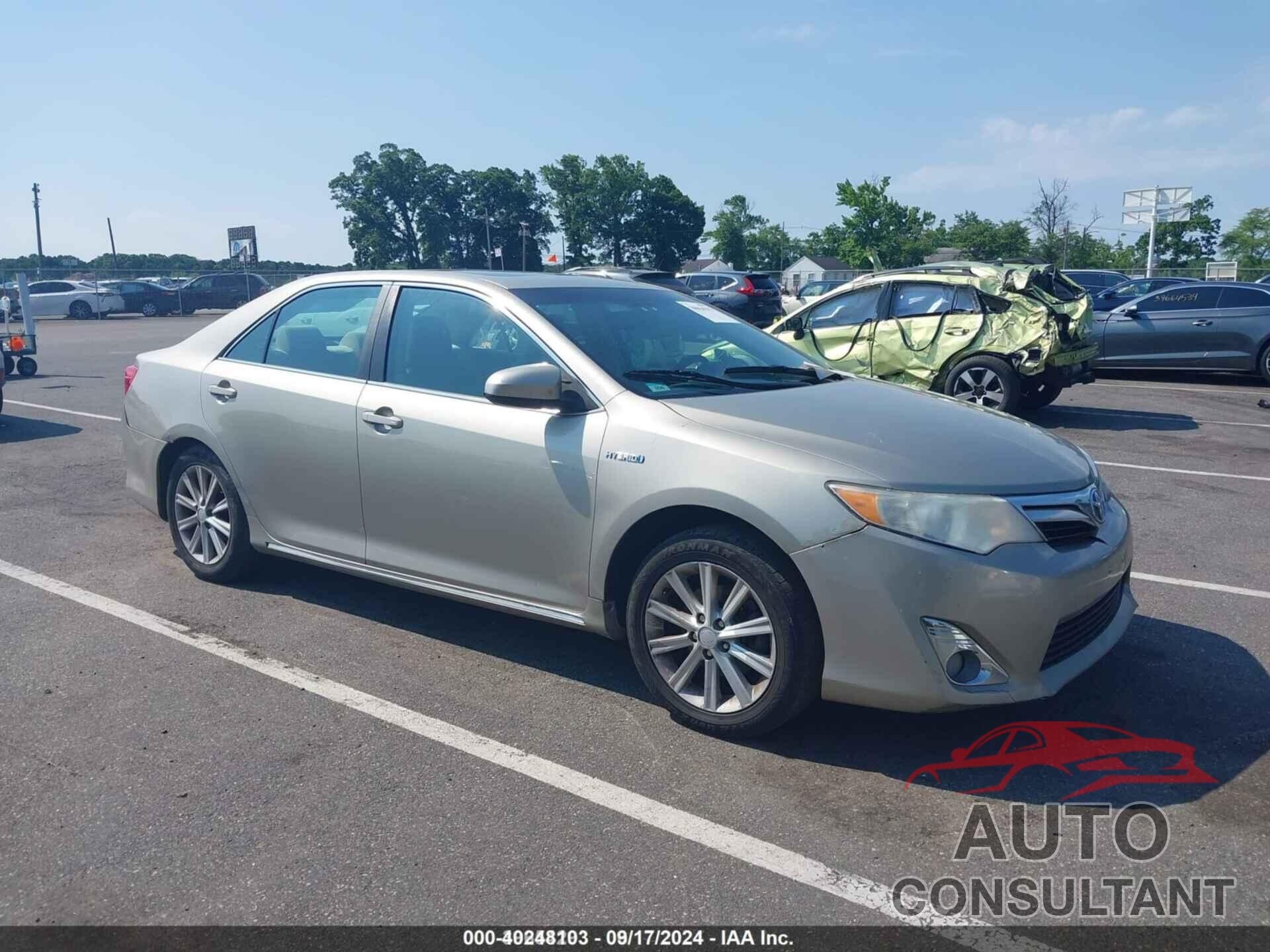 TOYOTA CAMRY HYBRID 2014 - 4T1BD1FK1EU139352