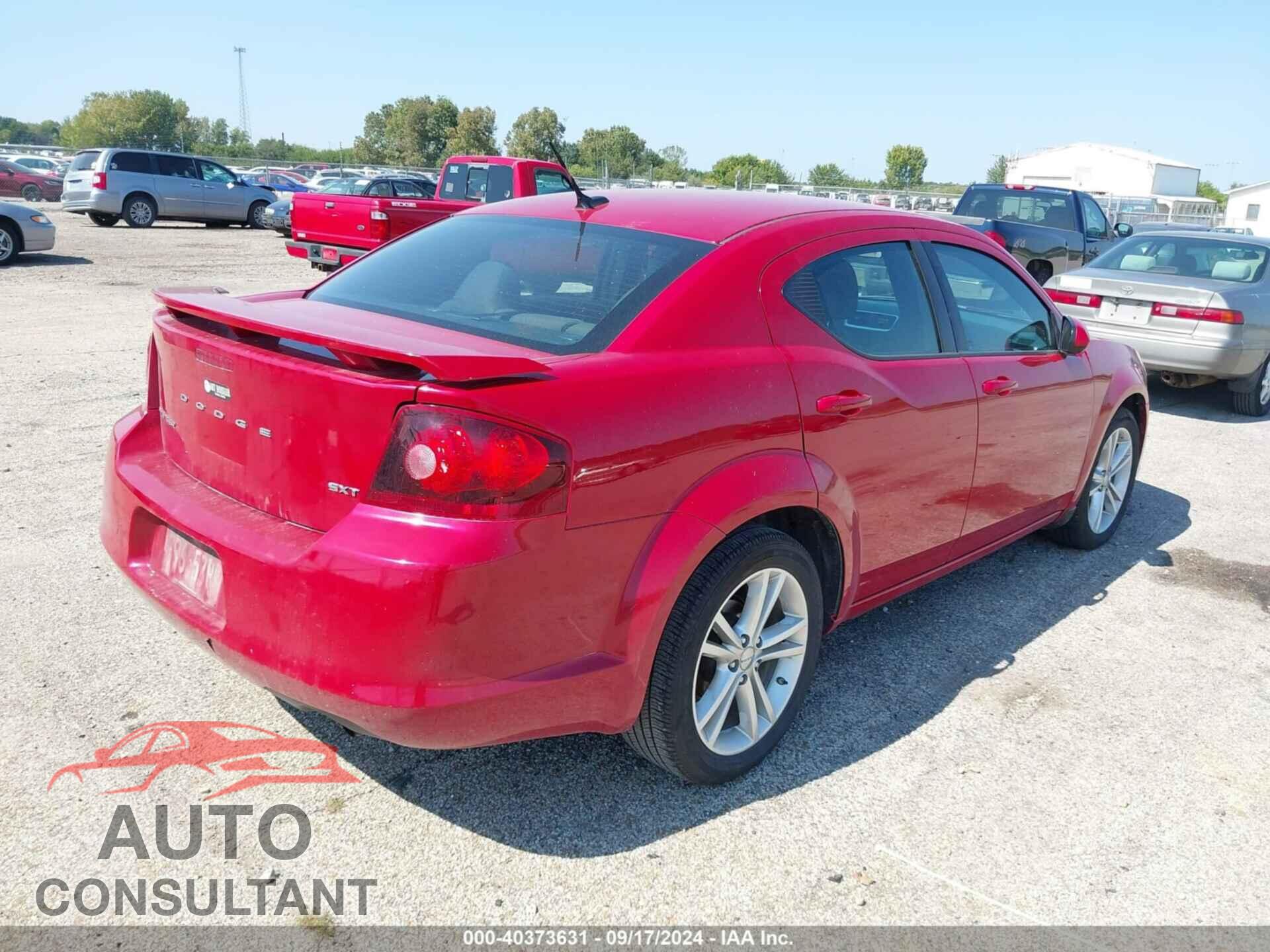 DODGE AVENGER 2013 - 1C3CDZCB9DN611130