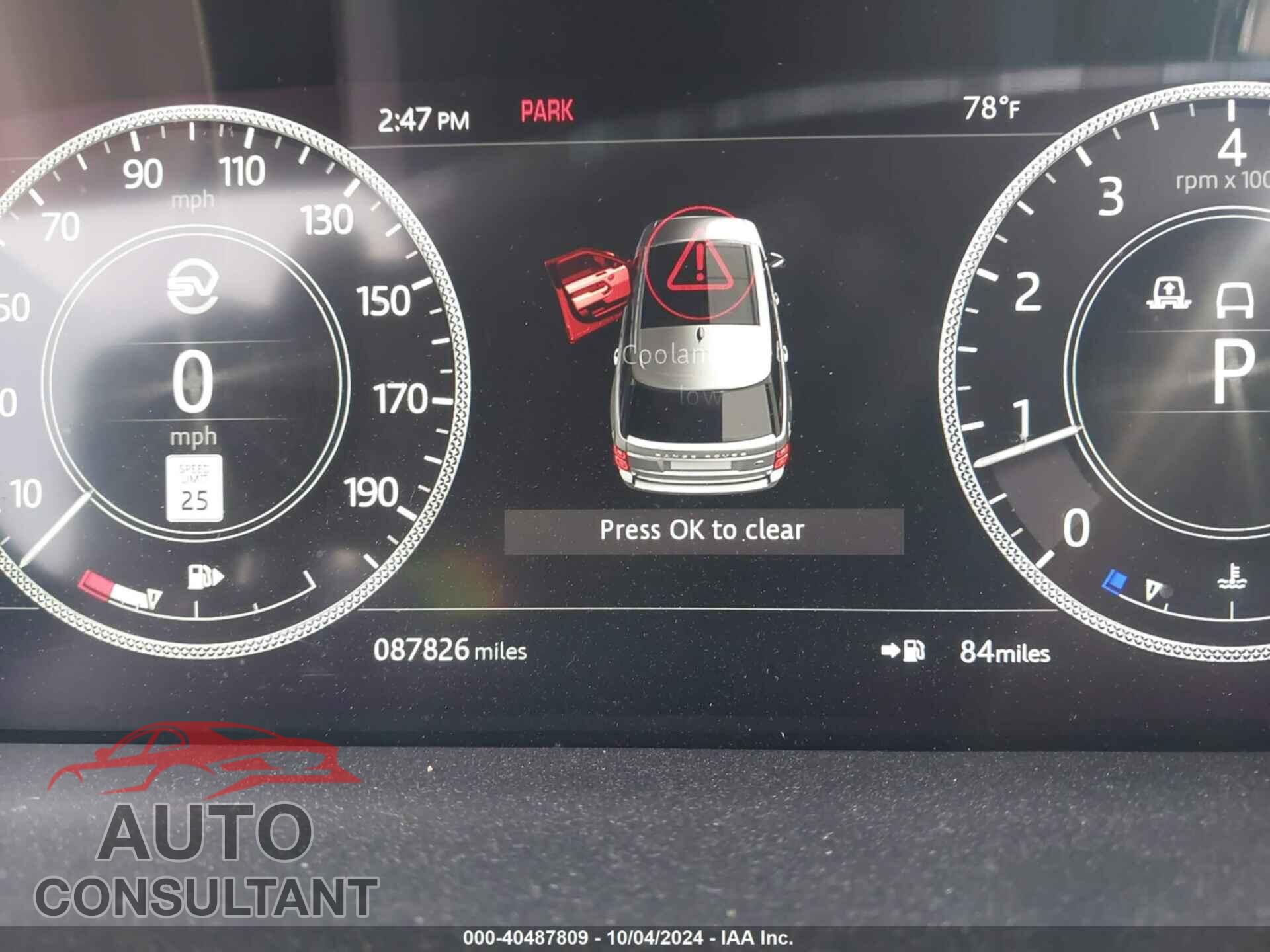 LAND ROVER RANGE ROVER 2020 - SALGW2REXLA573339