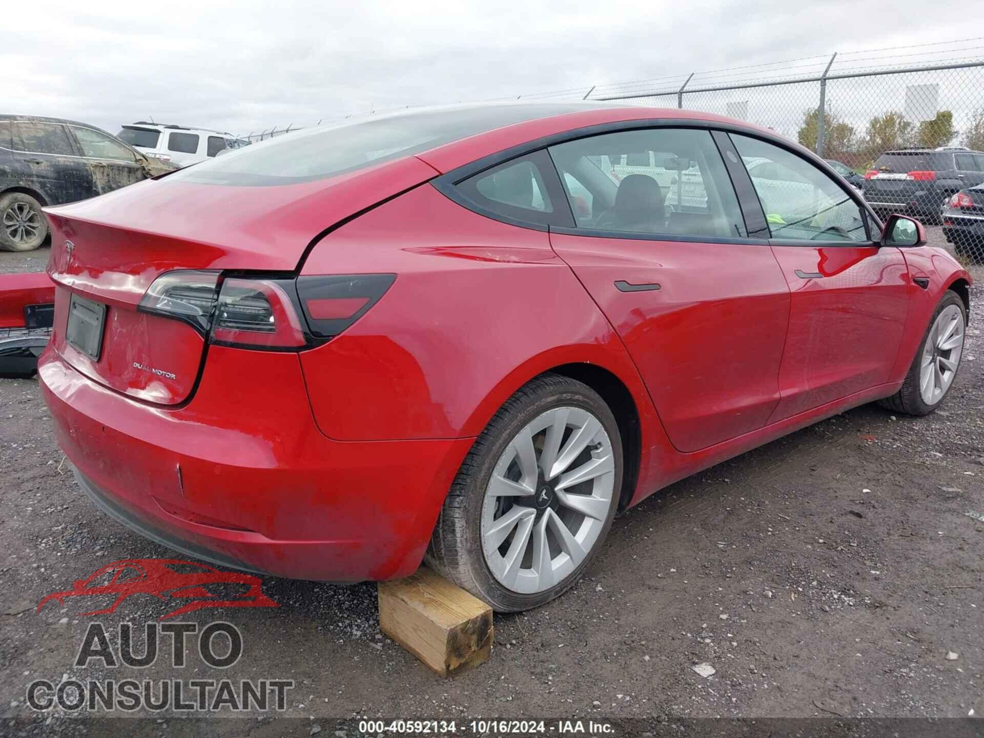 TESLA MODEL 3 2022 - 5YJ3E1EB0NF185108