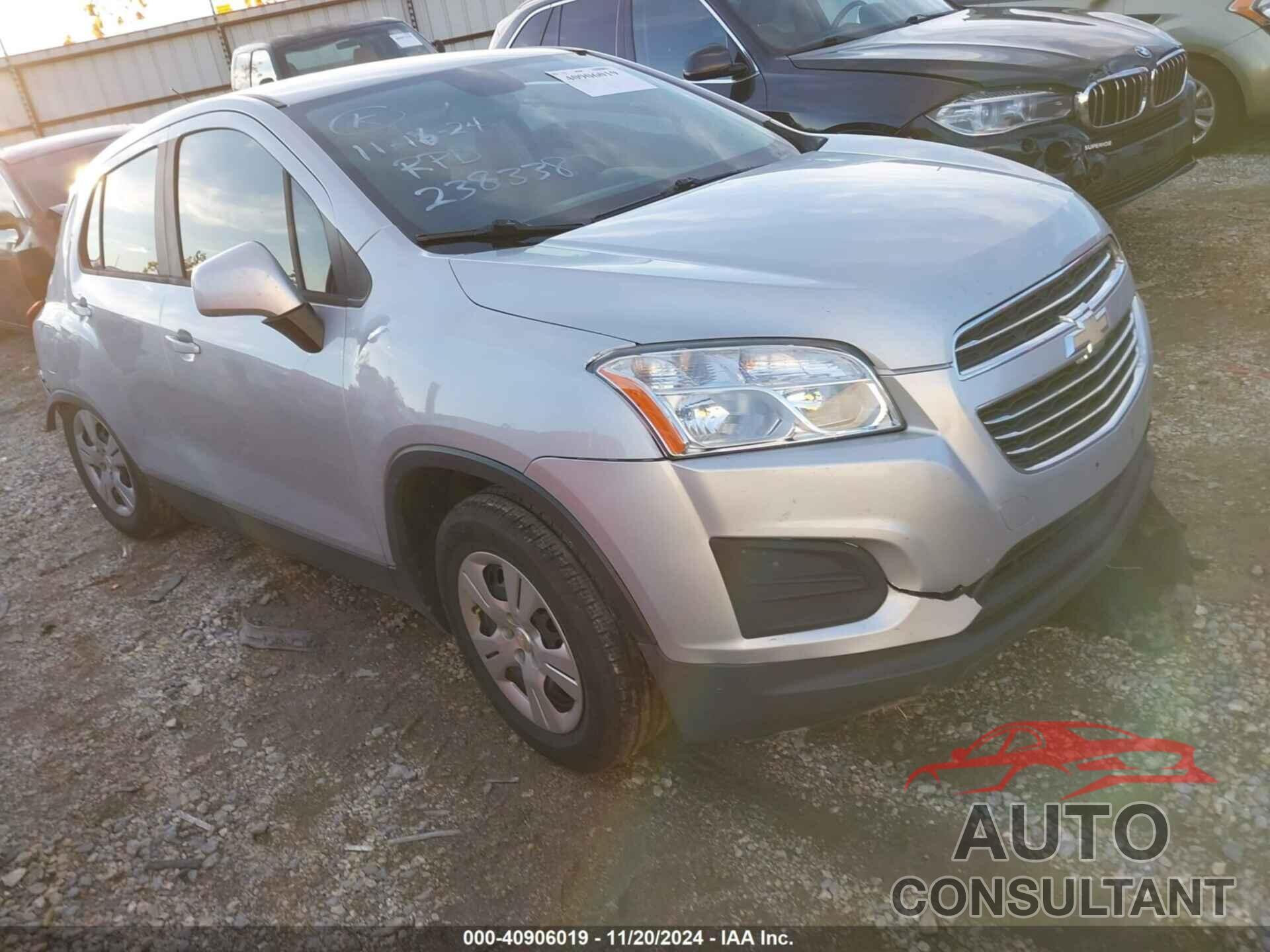 CHEVROLET TRAX 2015 - 3GNCJKSB9FL238338