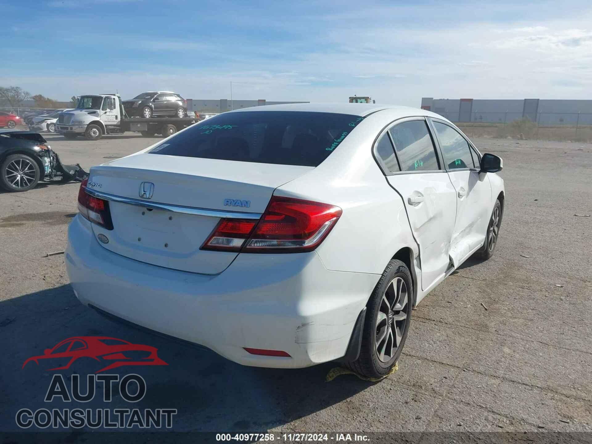 HONDA CIVIC 2013 - 19XFB2F87DE091147