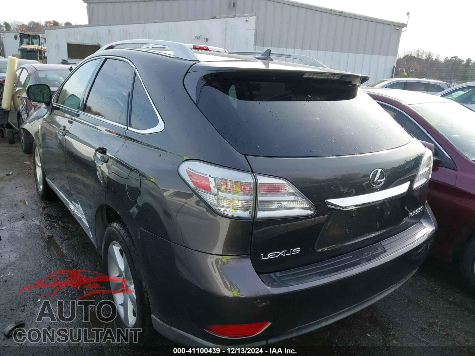 LEXUS RX 350 2010 - 2T2BK1BA8AC053529