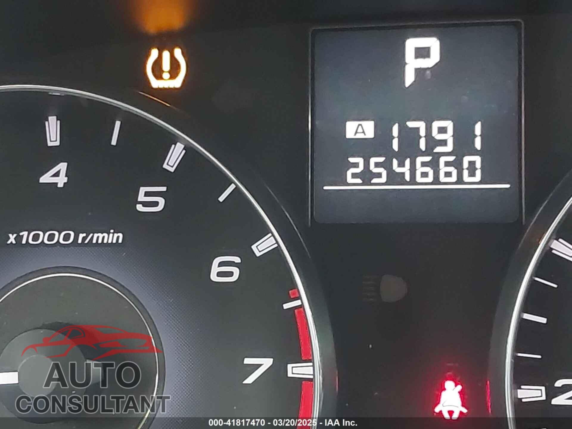 SUBARU OUTBACK 2012 - 4S4BRBGC7C3276278