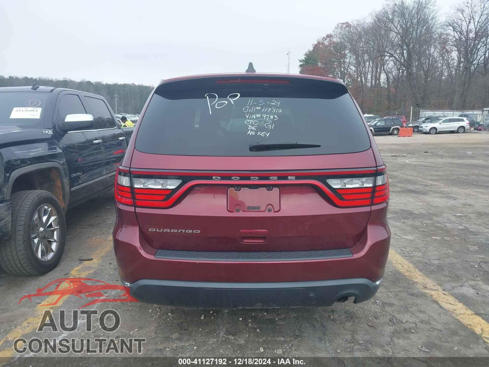 DODGE DURANGO 2021 - 1C4RDHAG7MC519783